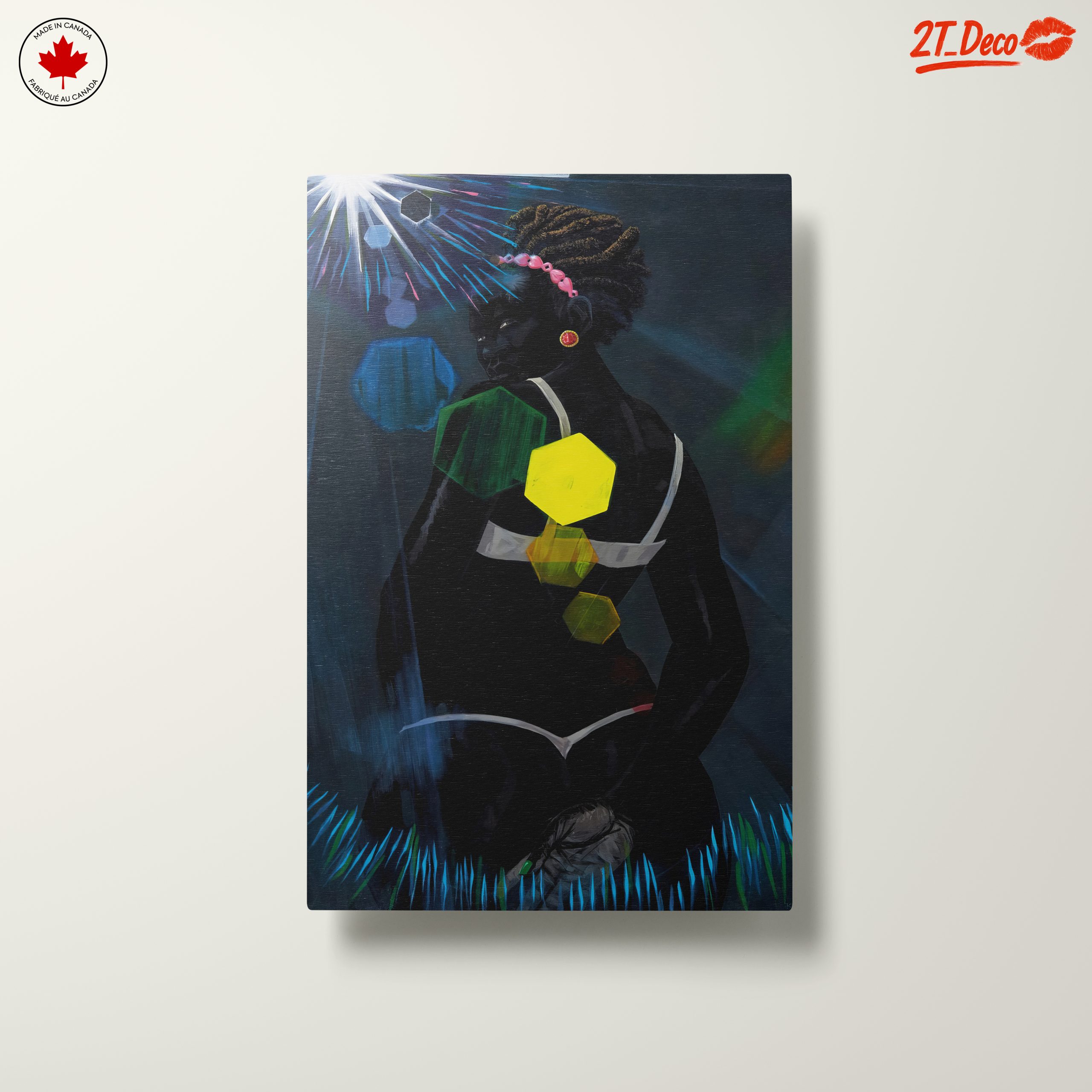 Bold Abstract Figure Art with Geometric Elements - Image 10