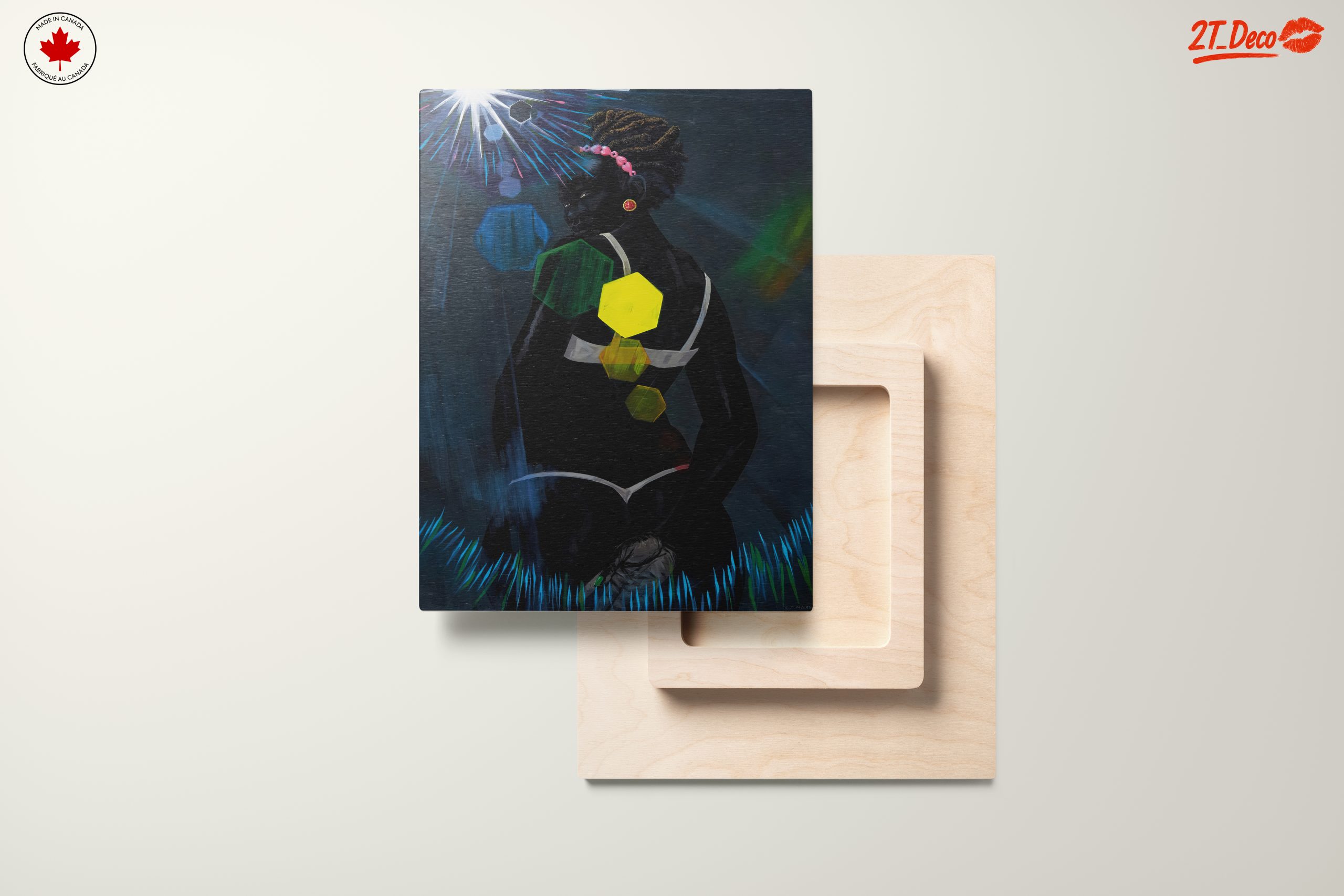 Bold Abstract Figure Art with Geometric Elements - Image 11