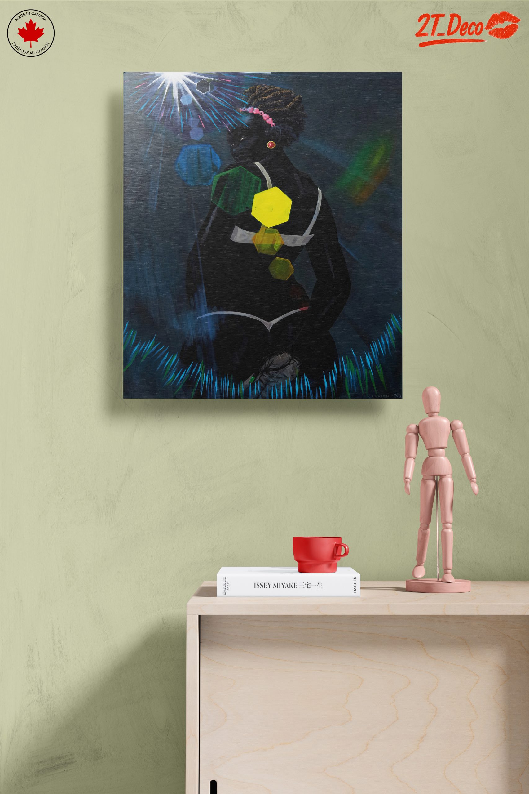 Bold Abstract Figure Art with Geometric Elements - Image 14
