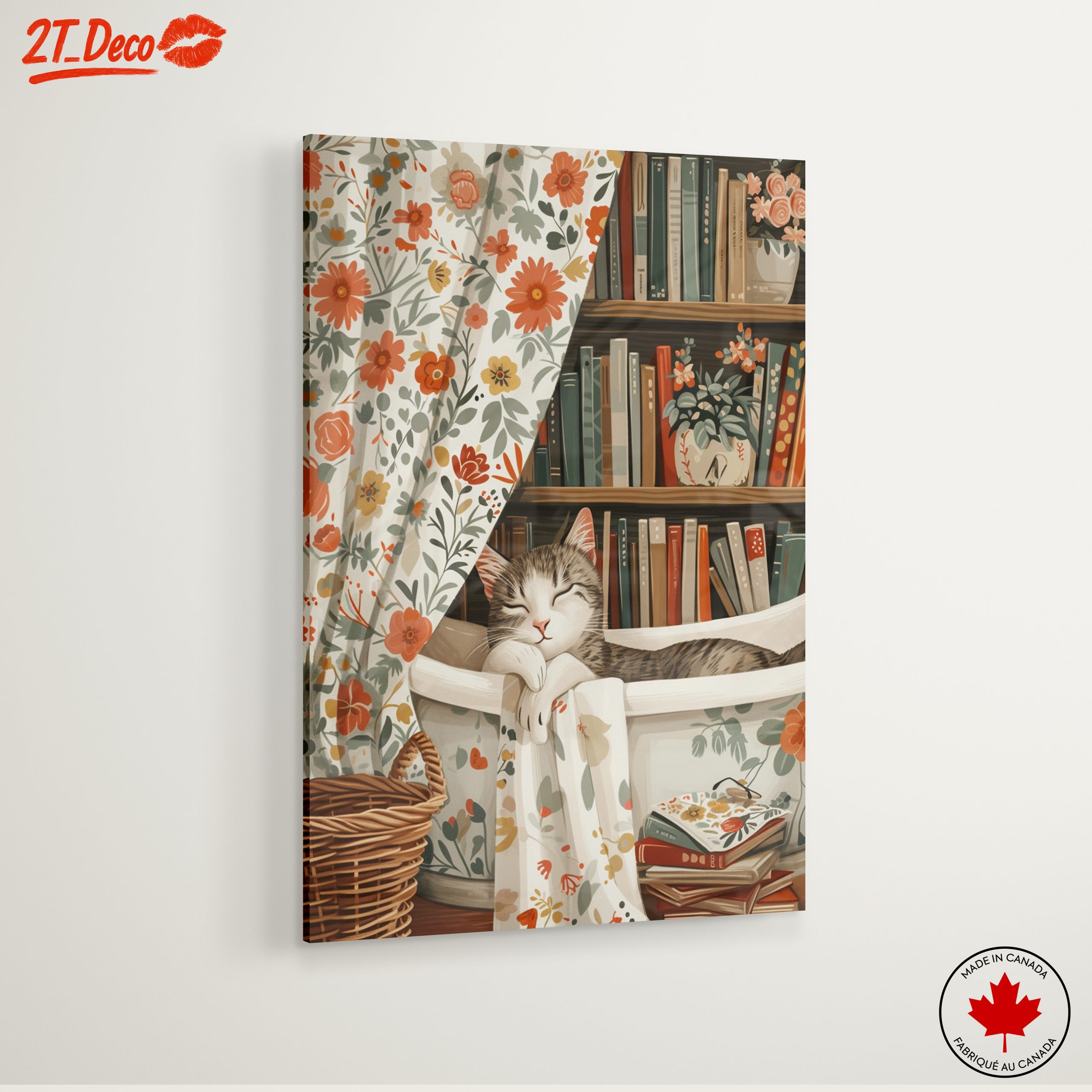 Cozy Cat in Floral Decor - Image 6
