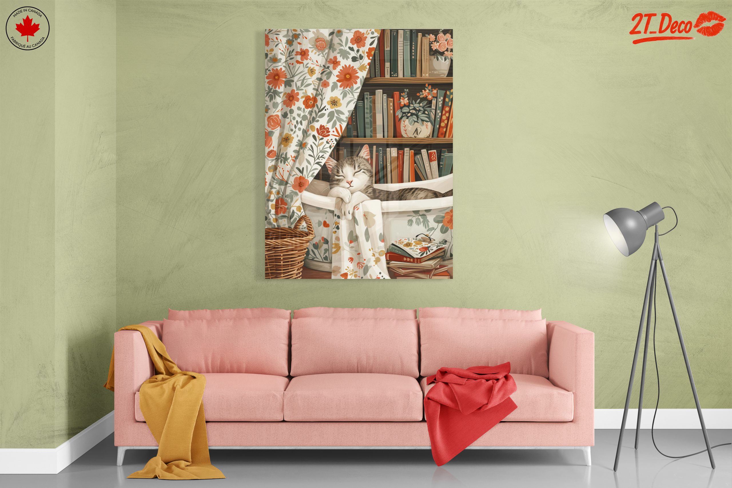 Cozy Cat in Floral Decor - Image 7
