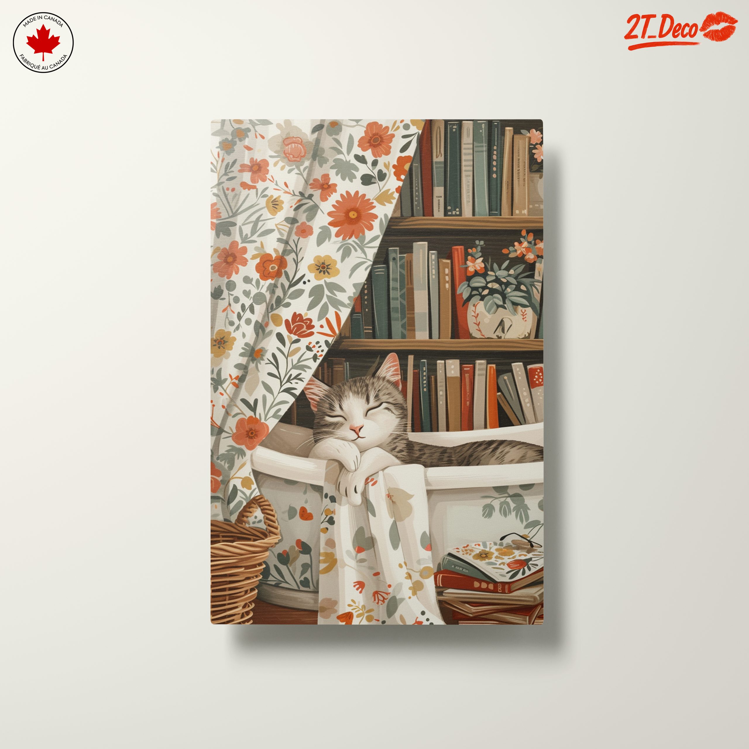 Cozy Cat in Floral Decor - Image 10
