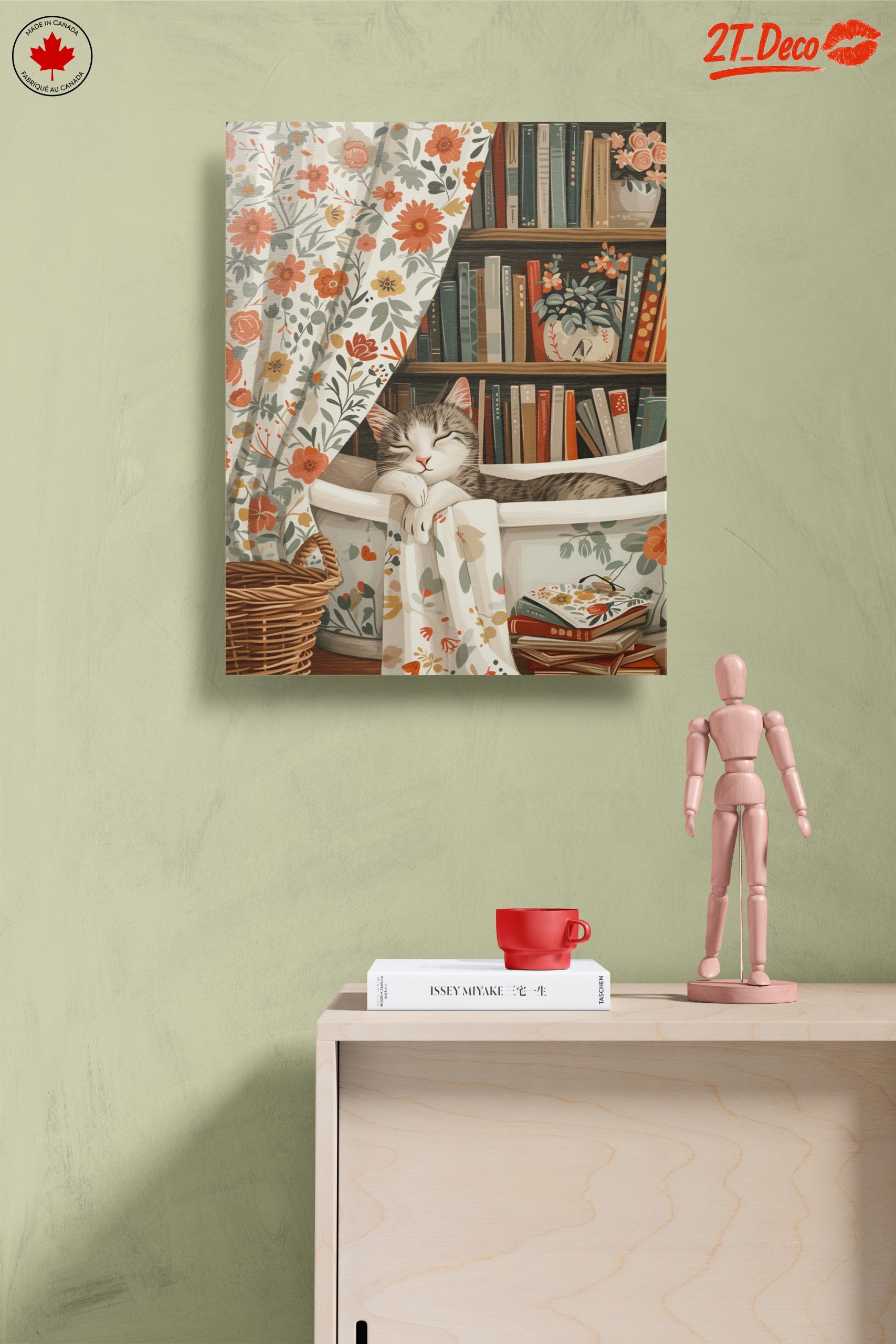 Cozy Cat in Floral Decor - Image 14