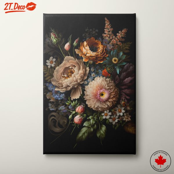 Beautiful Botanical Floral Arrangement Art