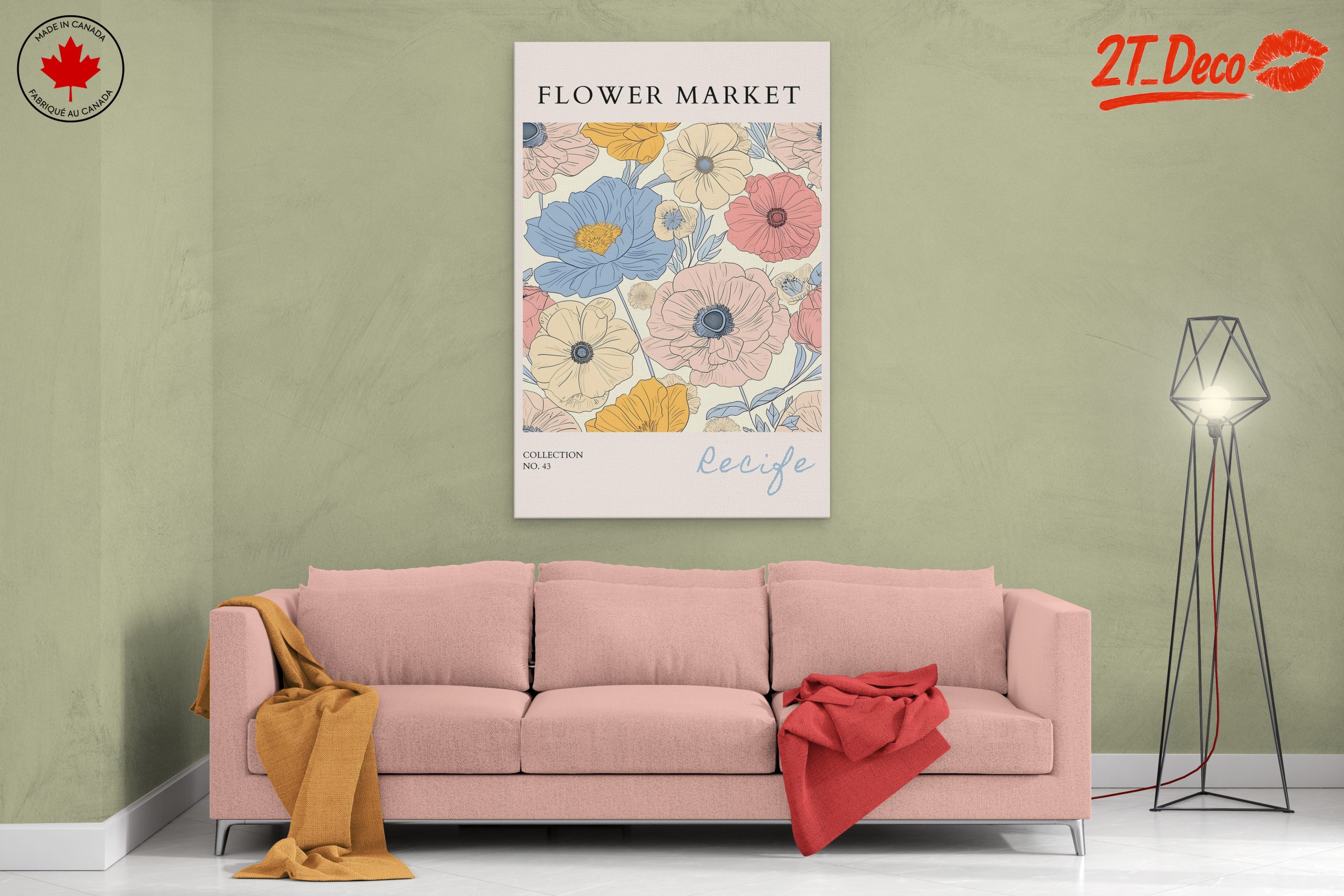 Colorful Botanical Flower Market Art 2 - Image 2