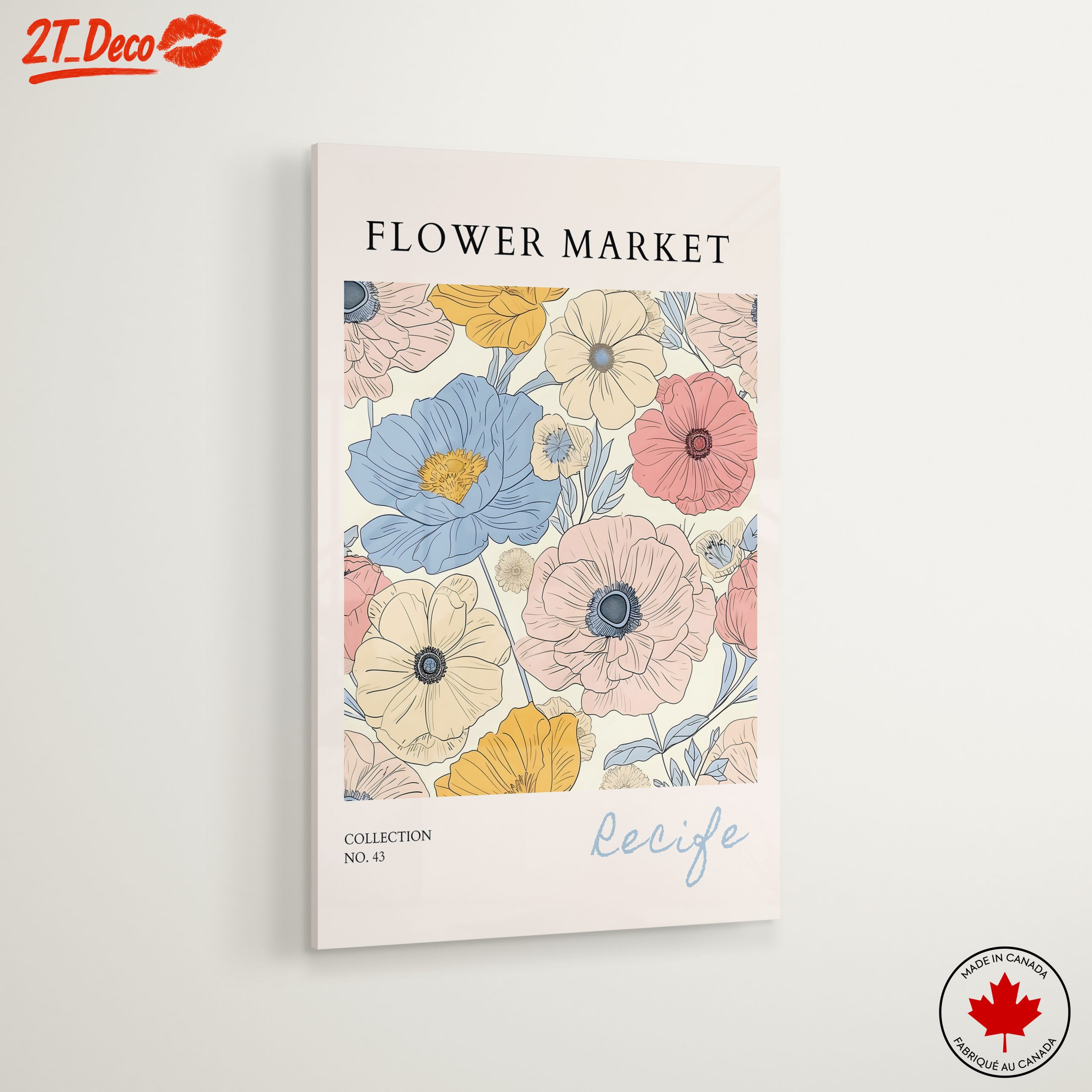 Colorful Botanical Flower Market Art 2 - Image 6