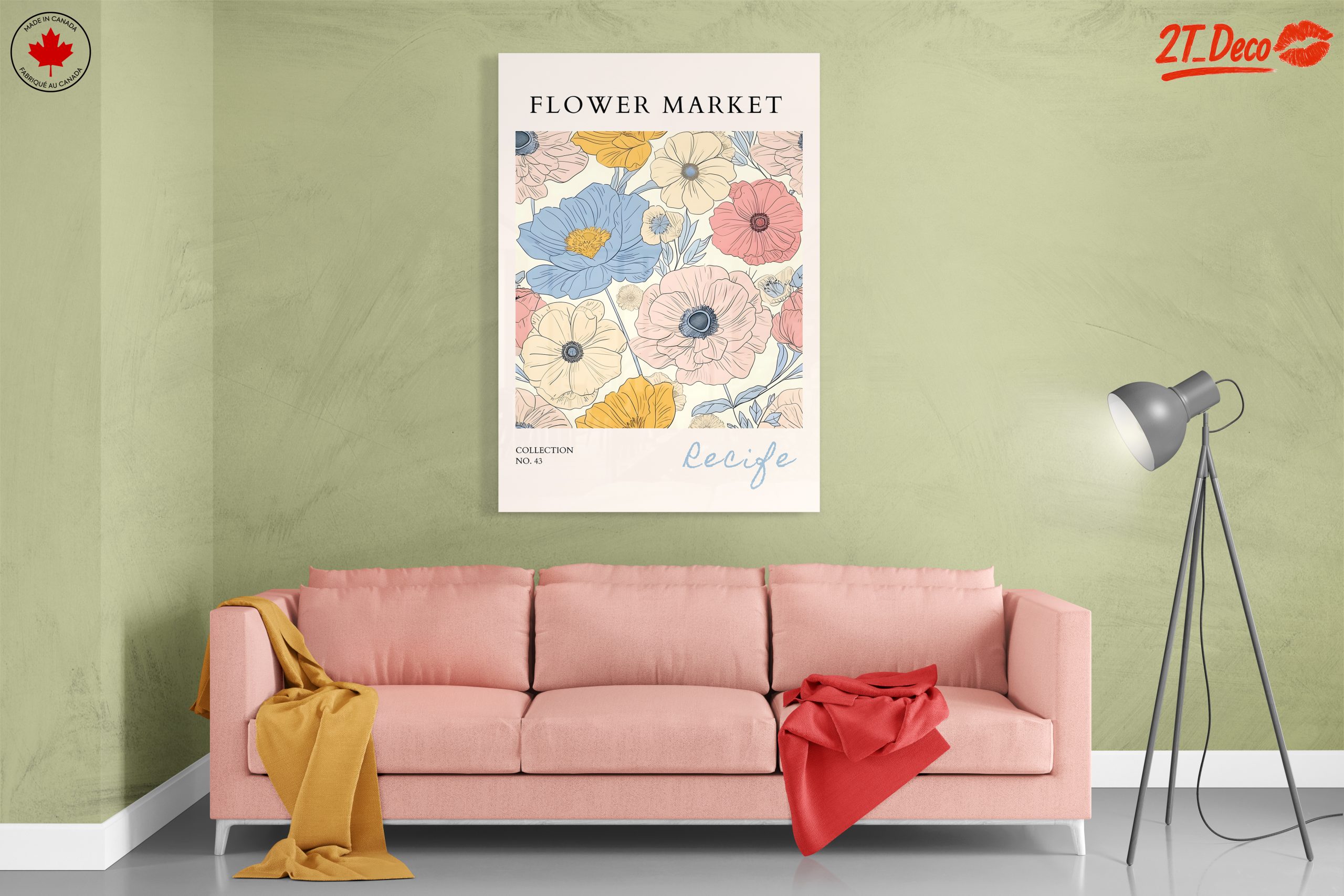 Colorful Botanical Flower Market Art 2 - Image 7