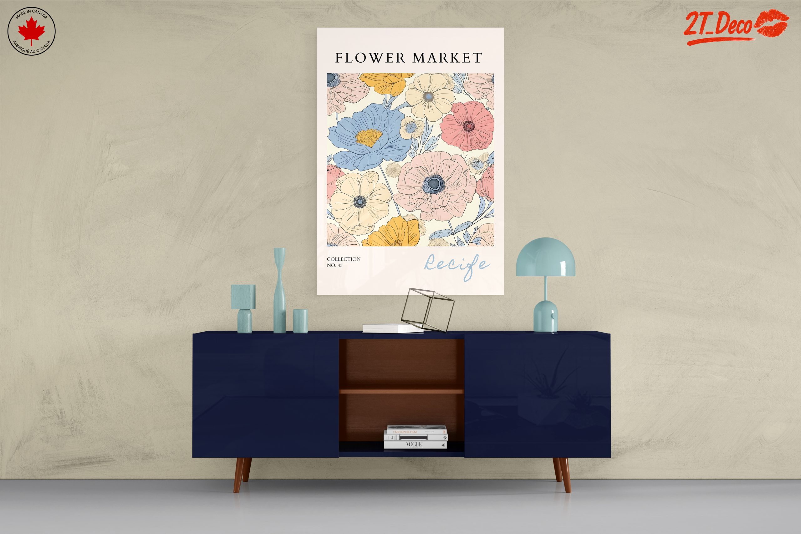 Colorful Botanical Flower Market Art 2 - Image 8