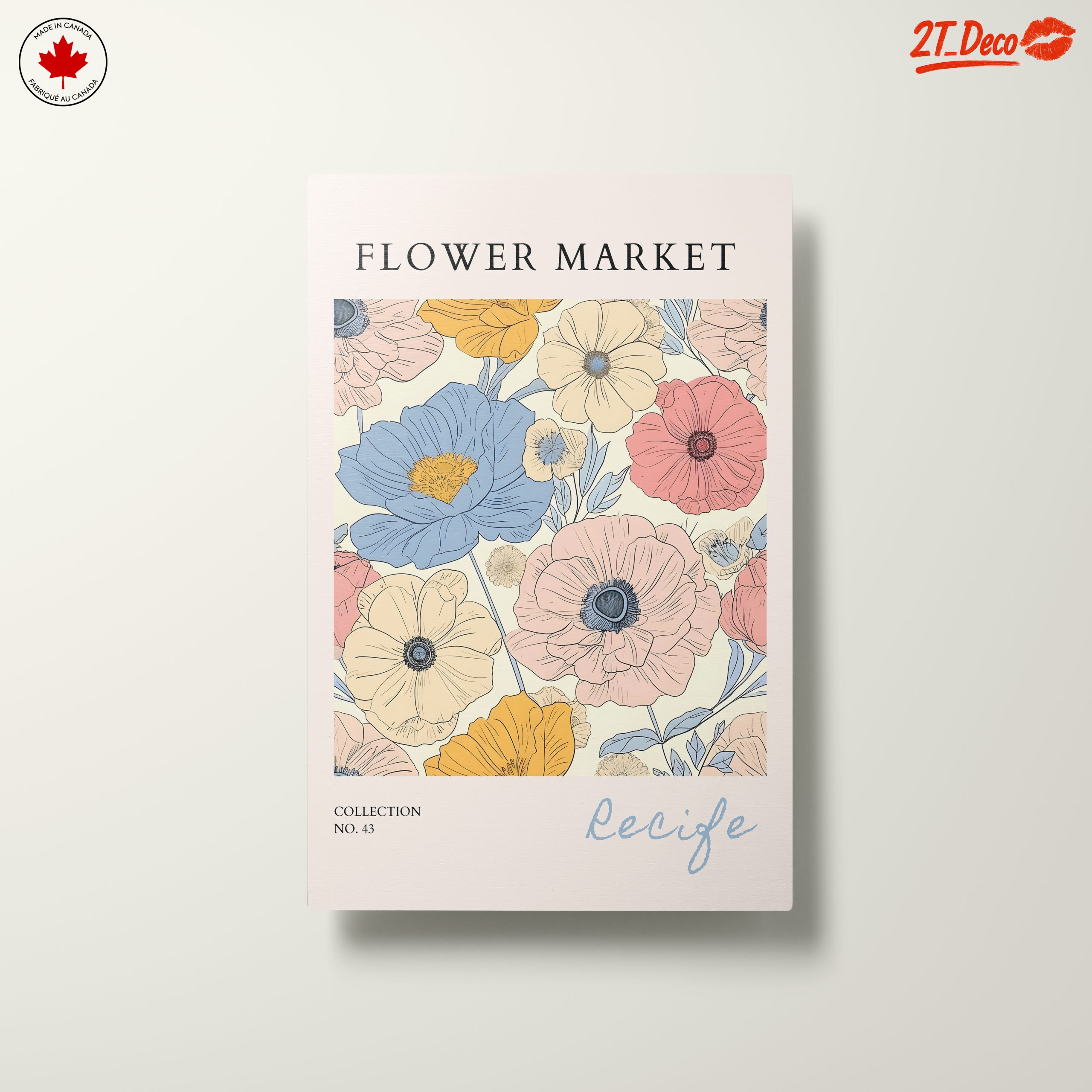 Colorful Botanical Flower Market Art 2 - Image 10