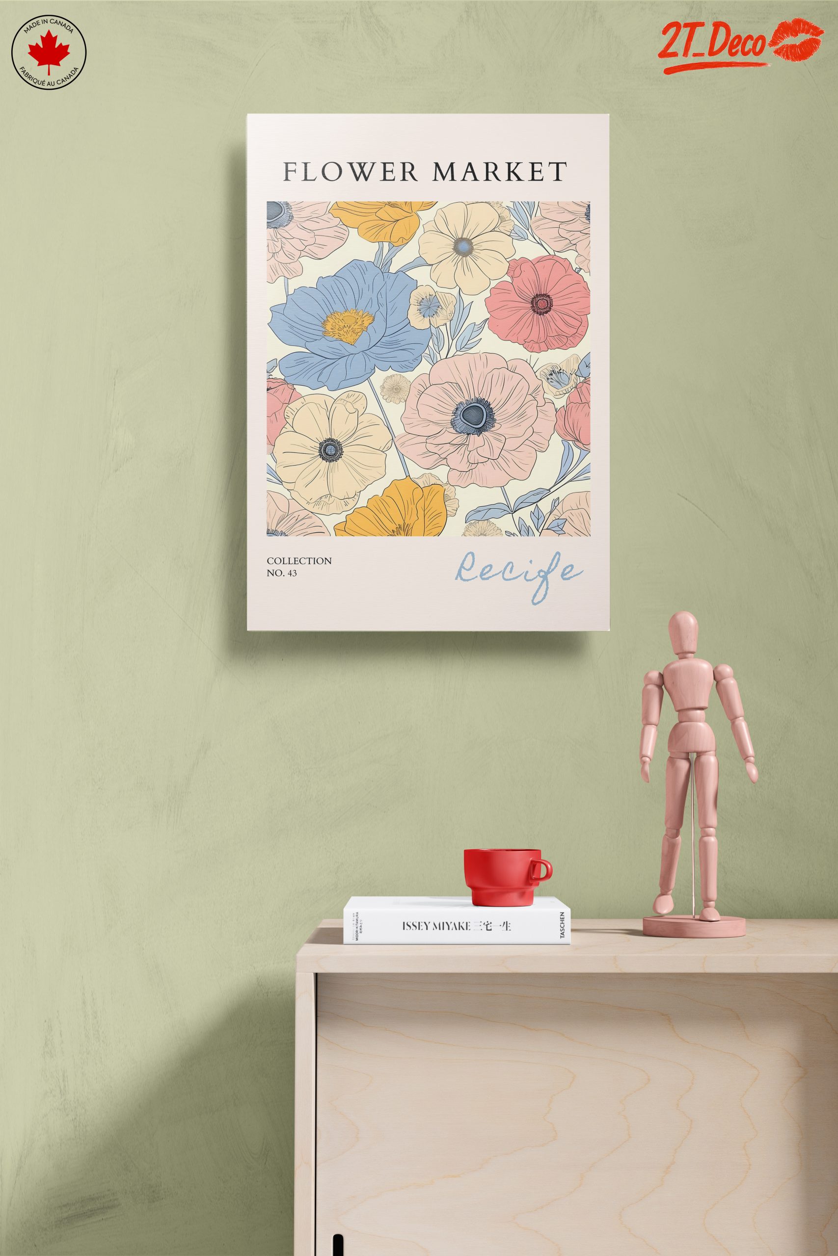 Colorful Botanical Flower Market Art 2 - Image 14