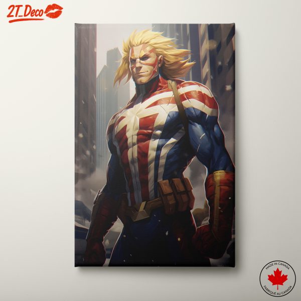 Heroic Animated Character with Union Jack
