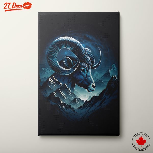 Majestic Ram in Fantasy Mountain Landscape