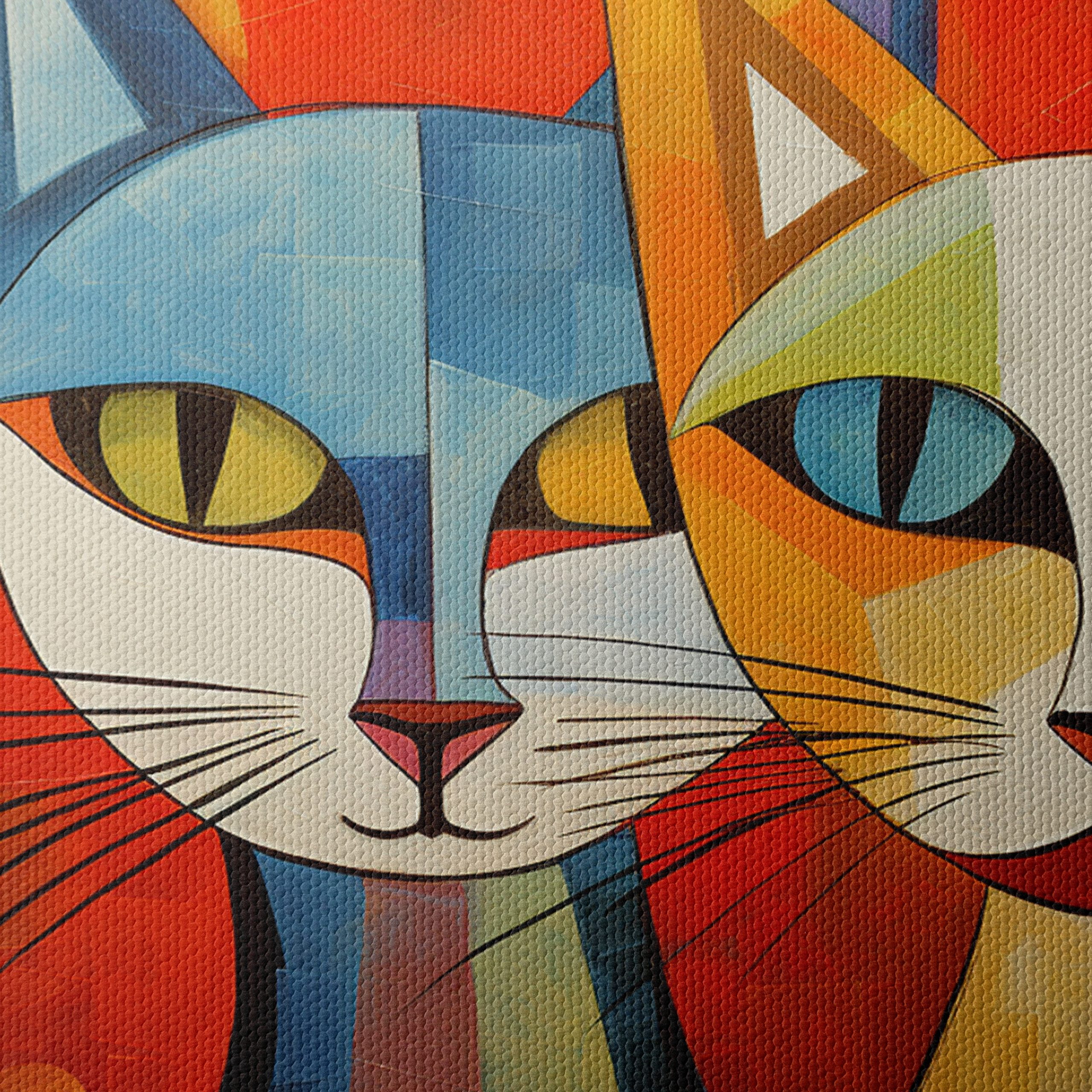 Colorful Cute Cats Artwork - Image 4