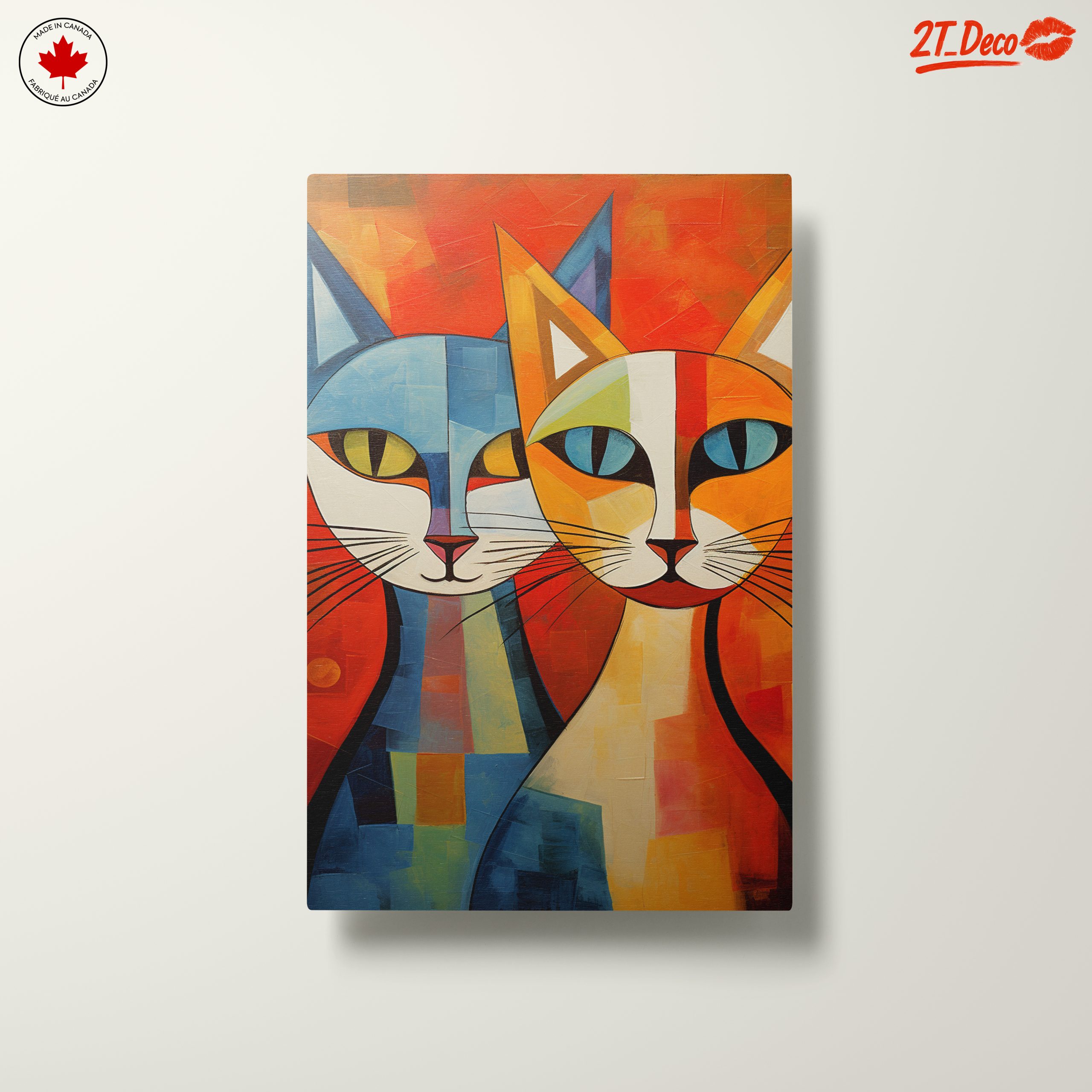 Colorful Cute Cats Artwork - Image 10