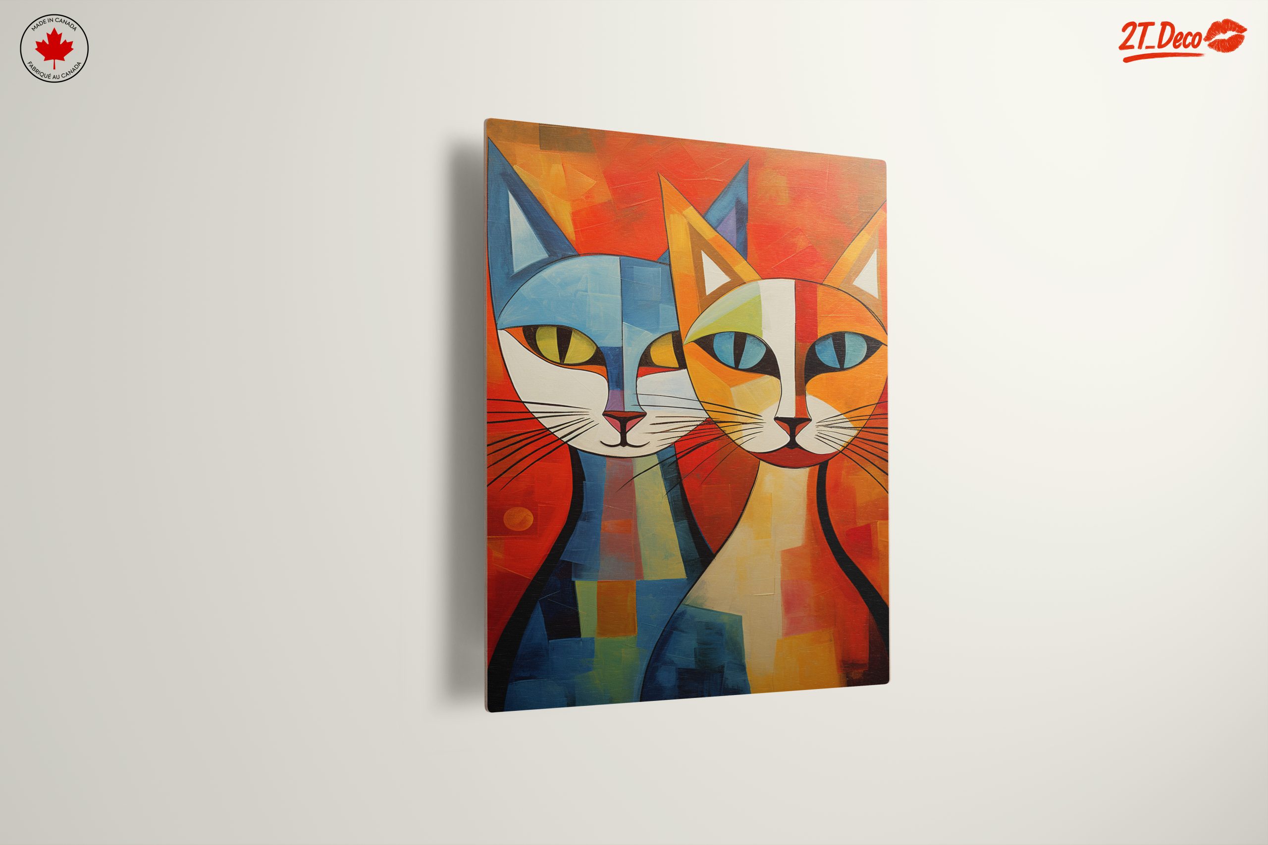 Colorful Cute Cats Artwork - Image 13