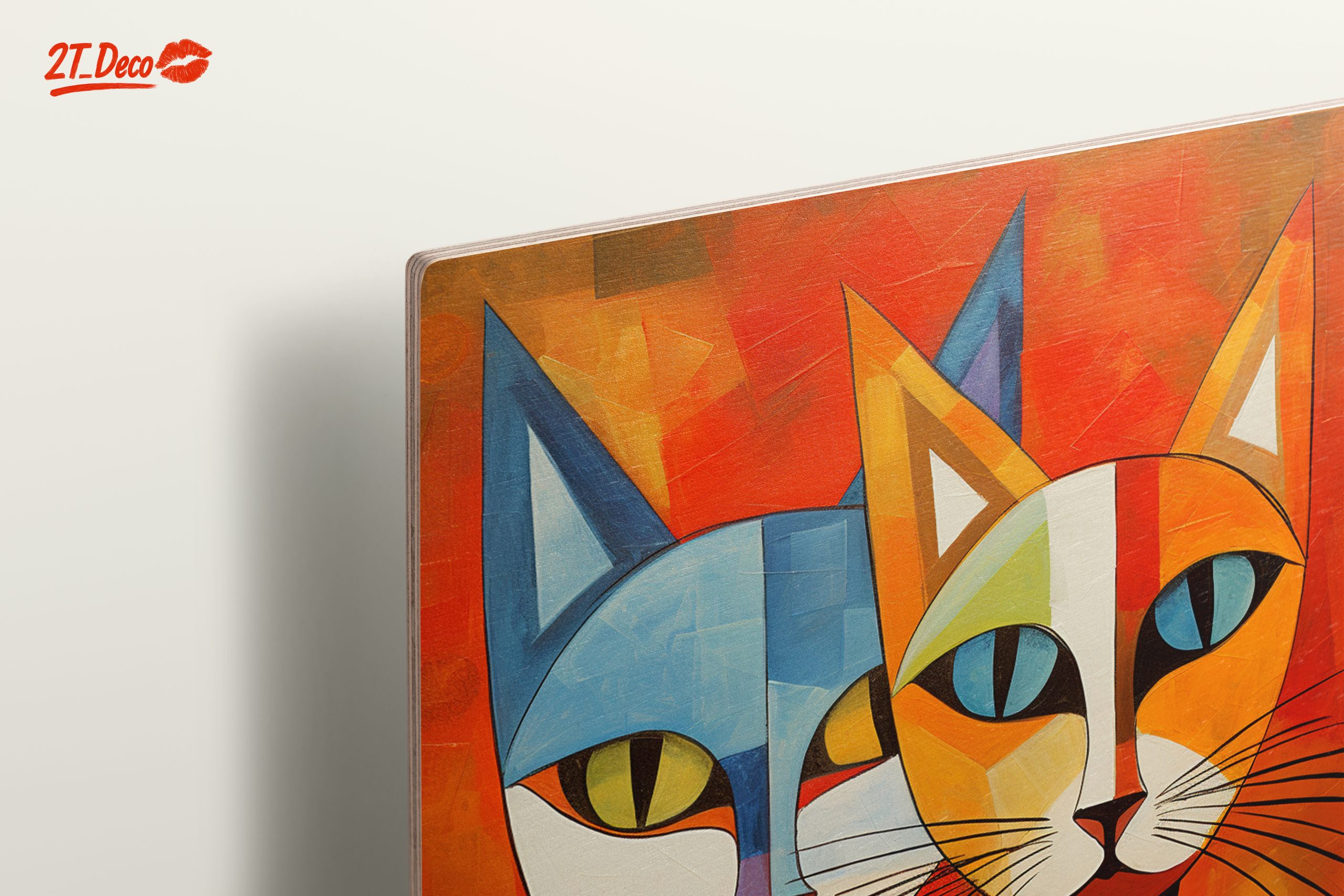 Colorful Cute Cats Artwork - Image 15