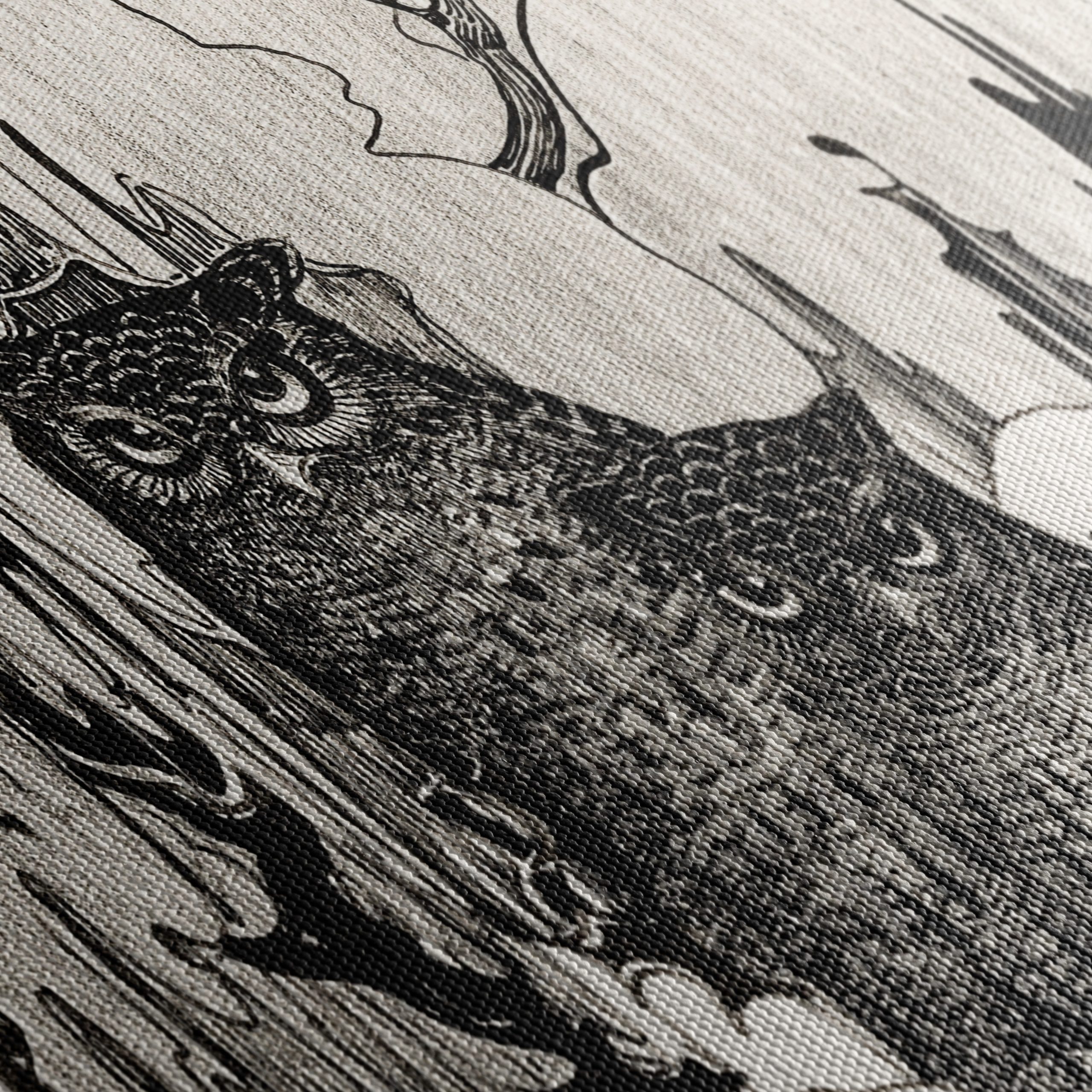 Owls in a Enigmatic Landscape Art - Image 5