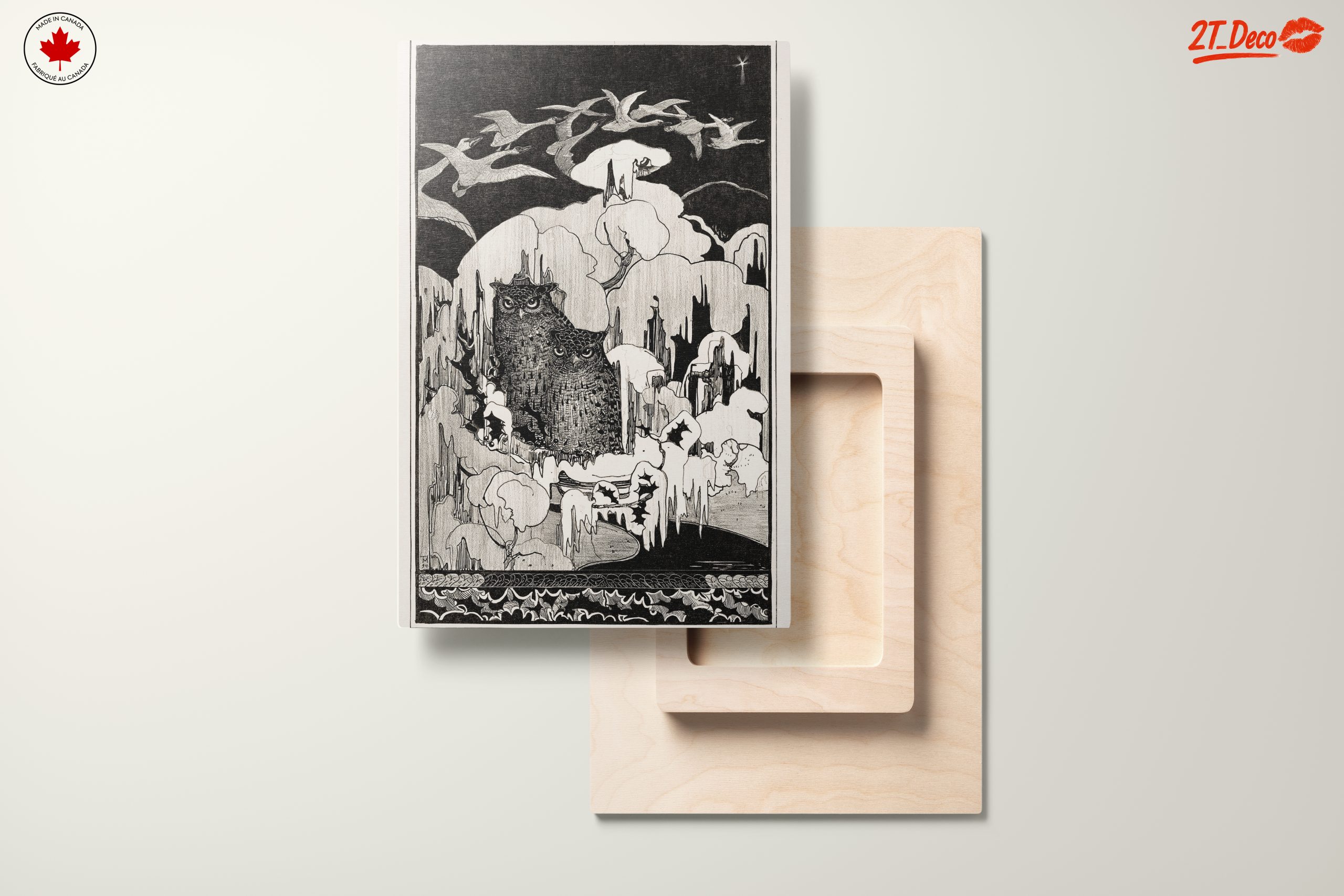 Owls in a Enigmatic Landscape Art - Image 11