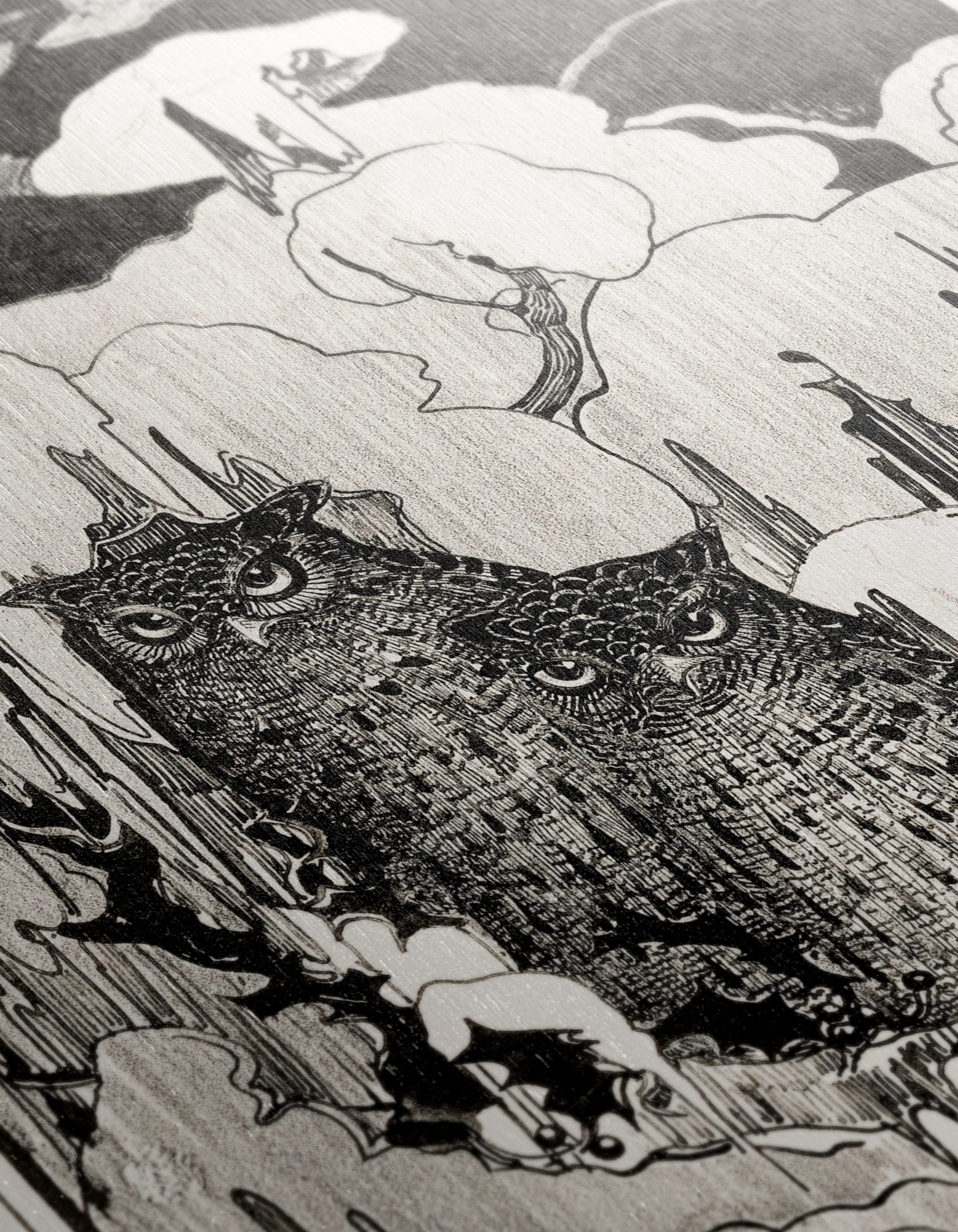 Owls in a Enigmatic Landscape Art - Image 12