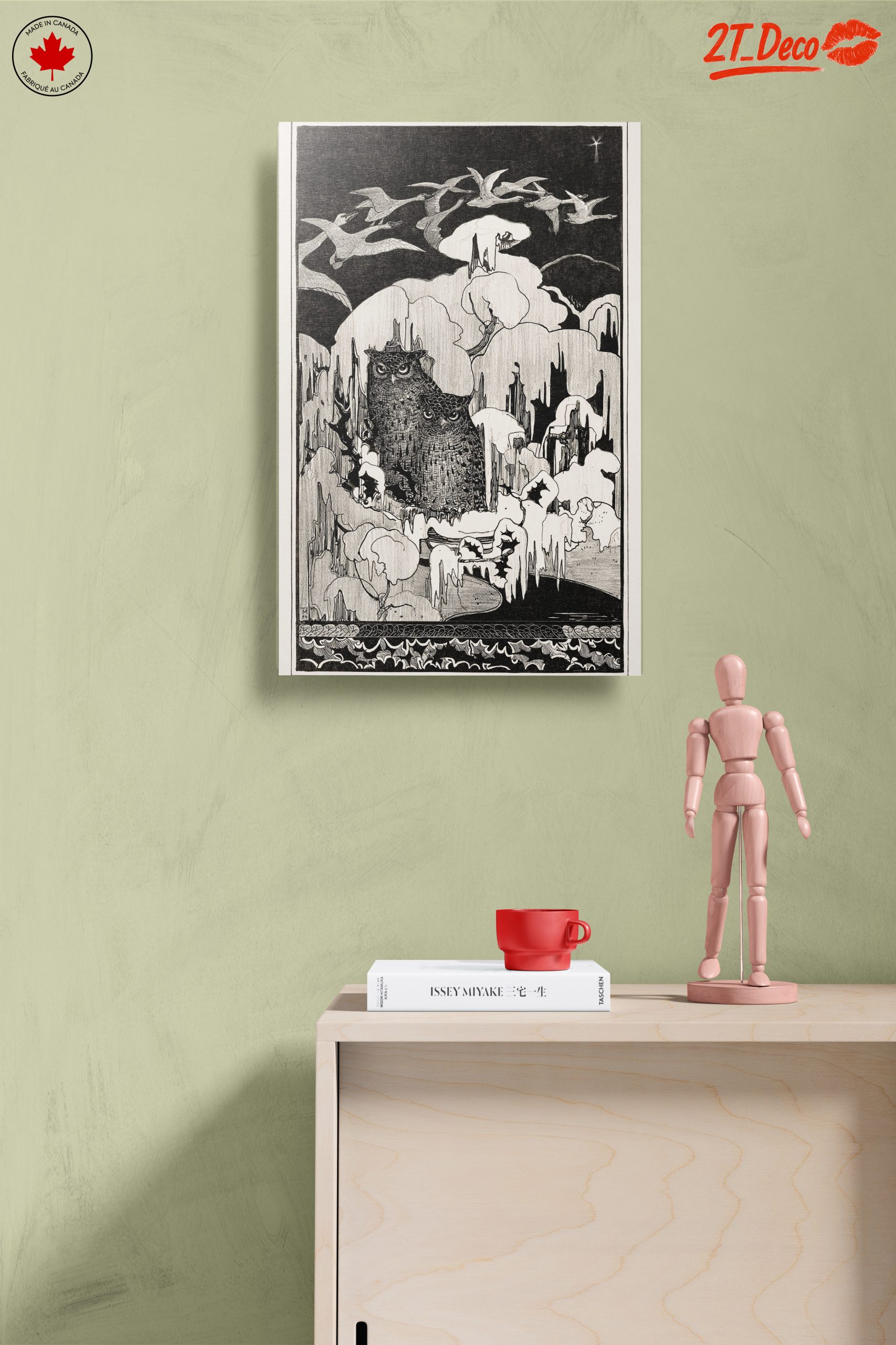 Owls in a Enigmatic Landscape Art - Image 14
