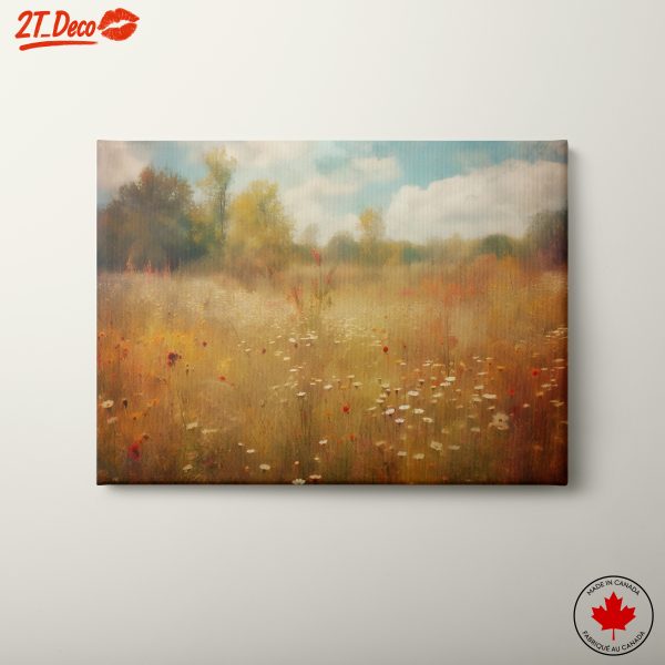 Serene Floral Landscape Art