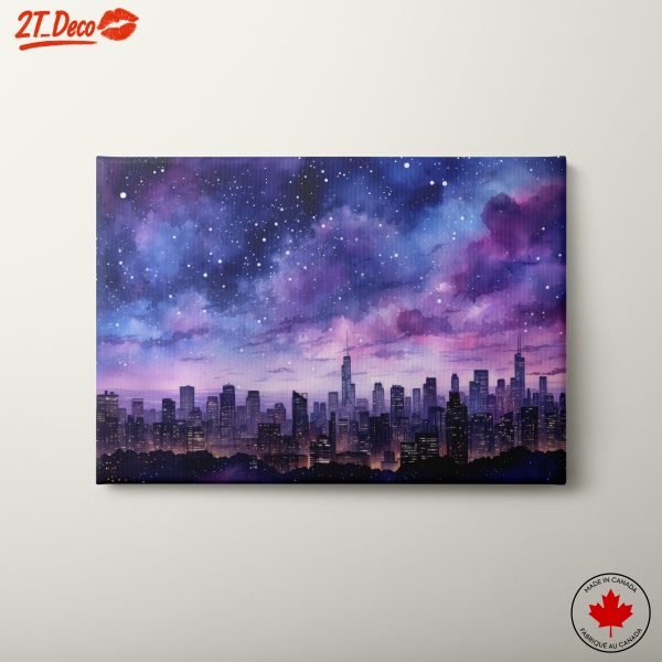 Vibrant City Skyline at Night 3