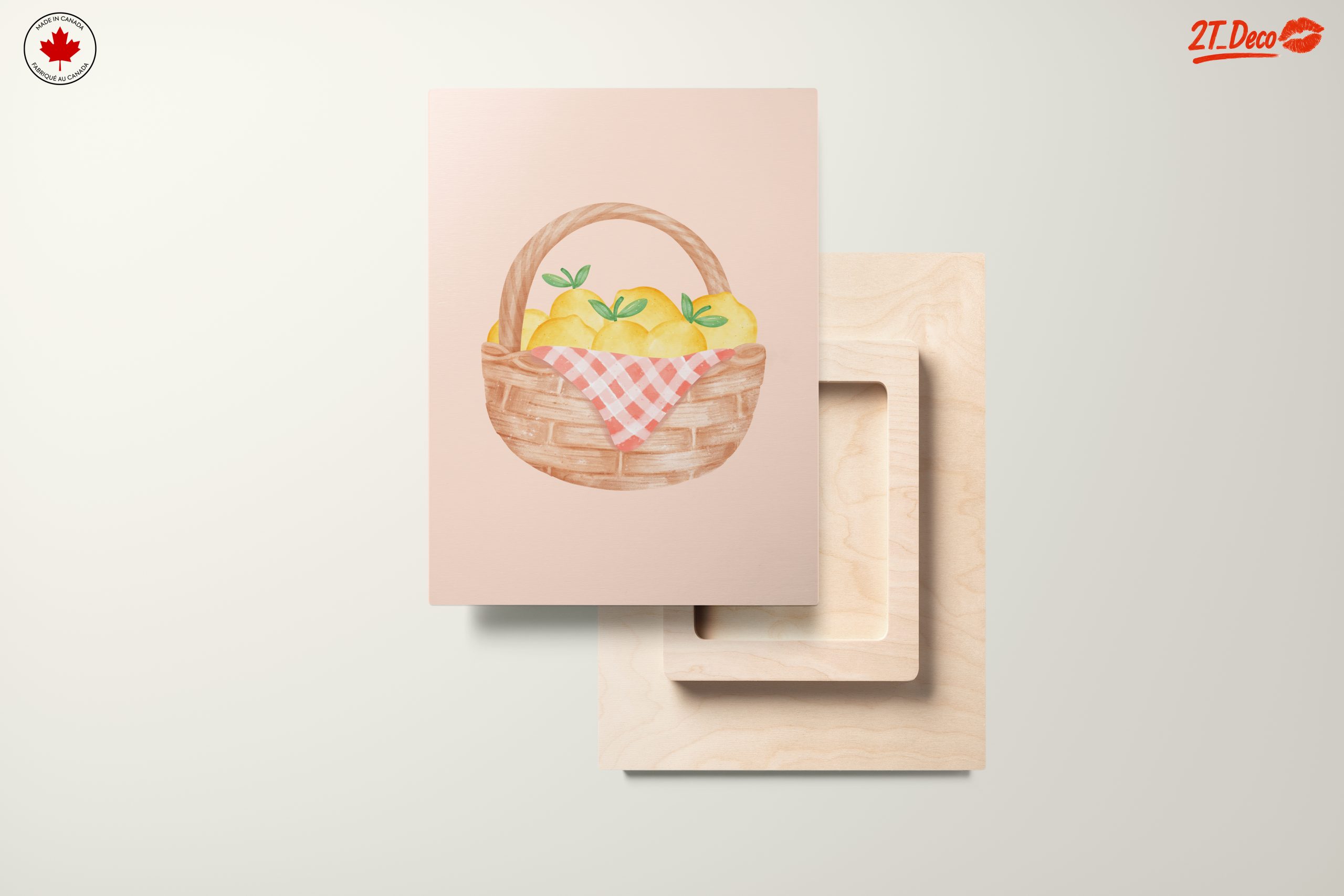 Whimsical Lemon Basket Art for Kitchen - Image 11