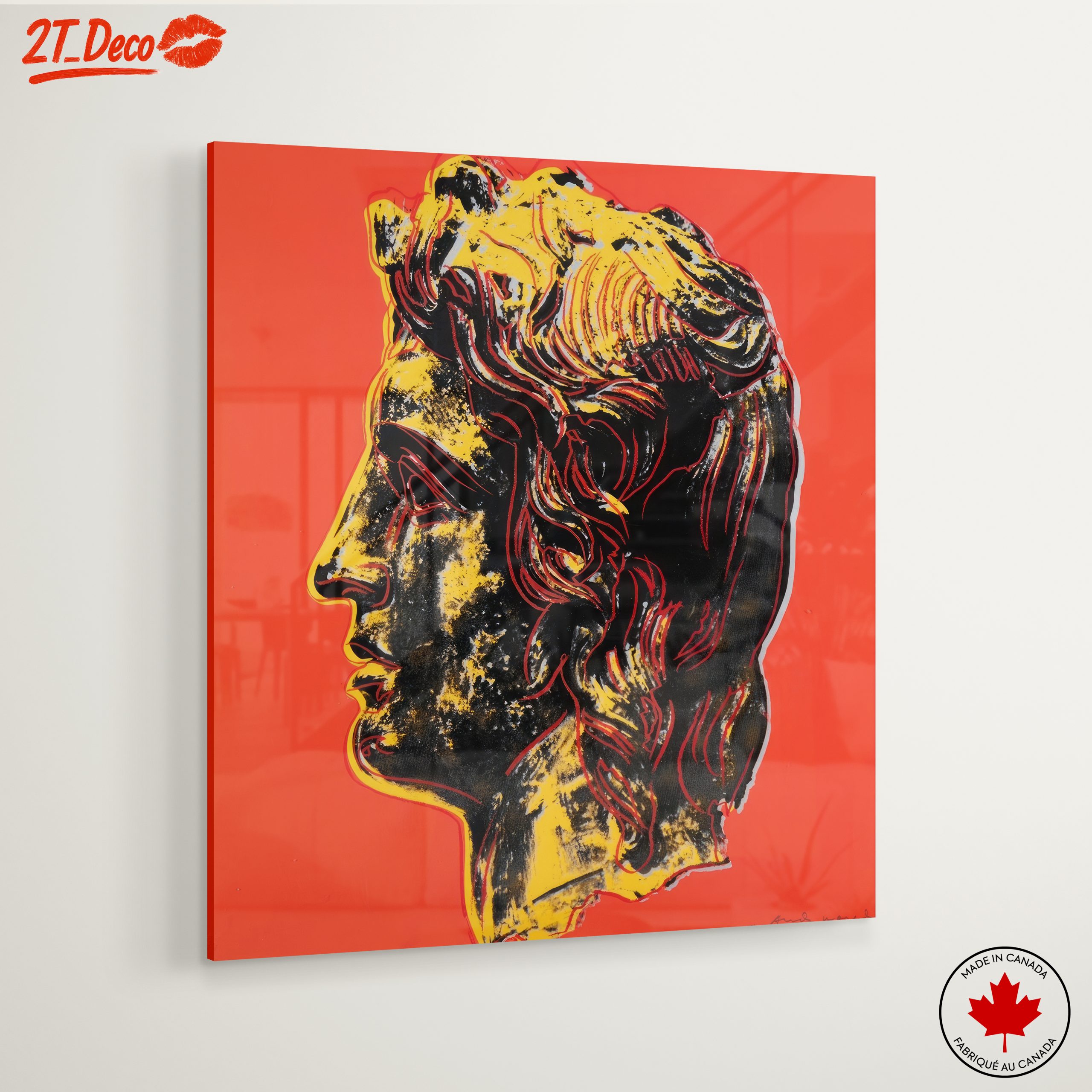 Vibrant Pop Art Depiction of Classical Figure - Image 6
