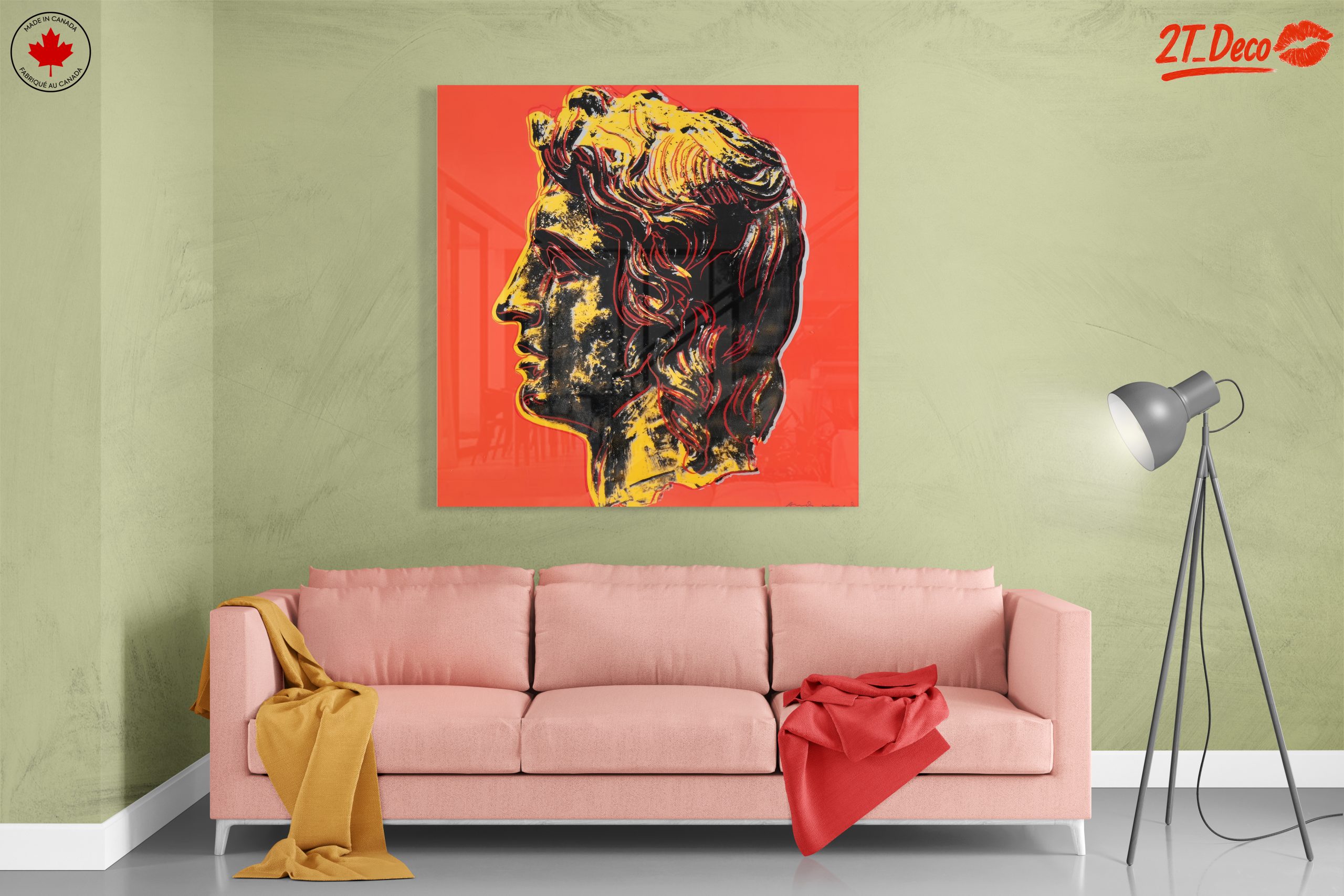 Vibrant Pop Art Depiction of Classical Figure - Image 7