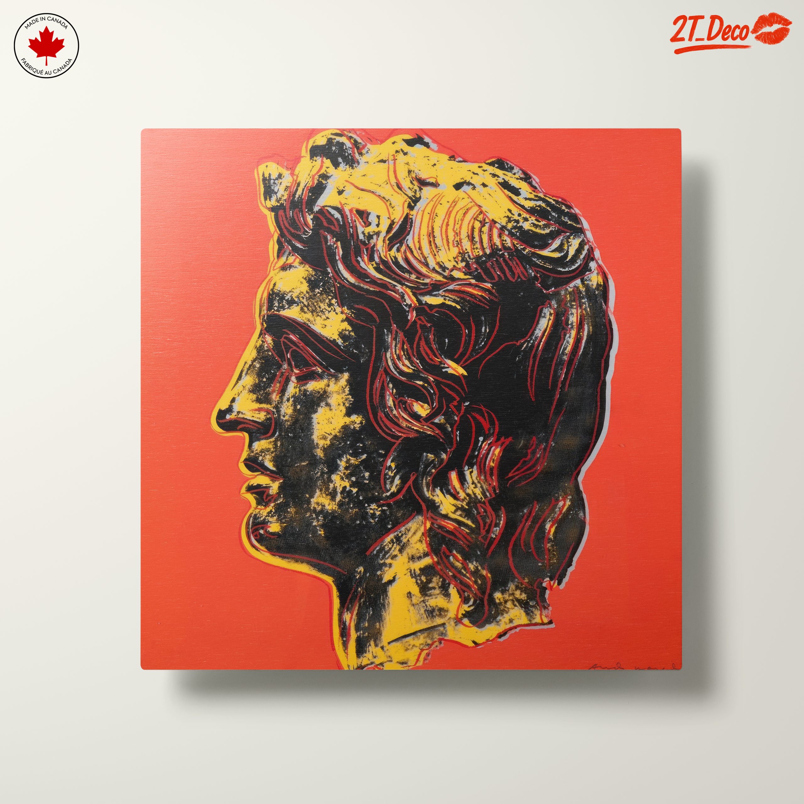 Vibrant Pop Art Depiction of Classical Figure - Image 10