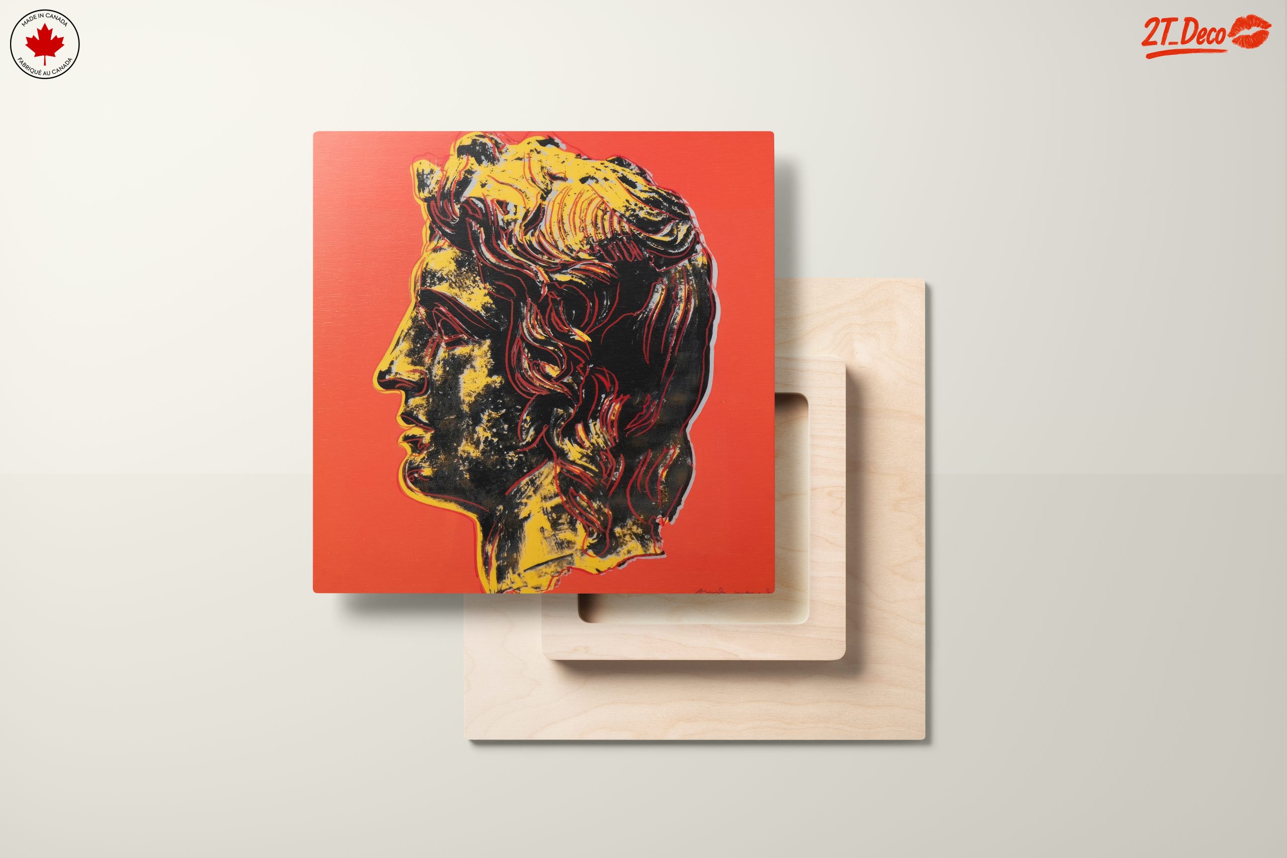 Vibrant Pop Art Depiction of Classical Figure - Image 11