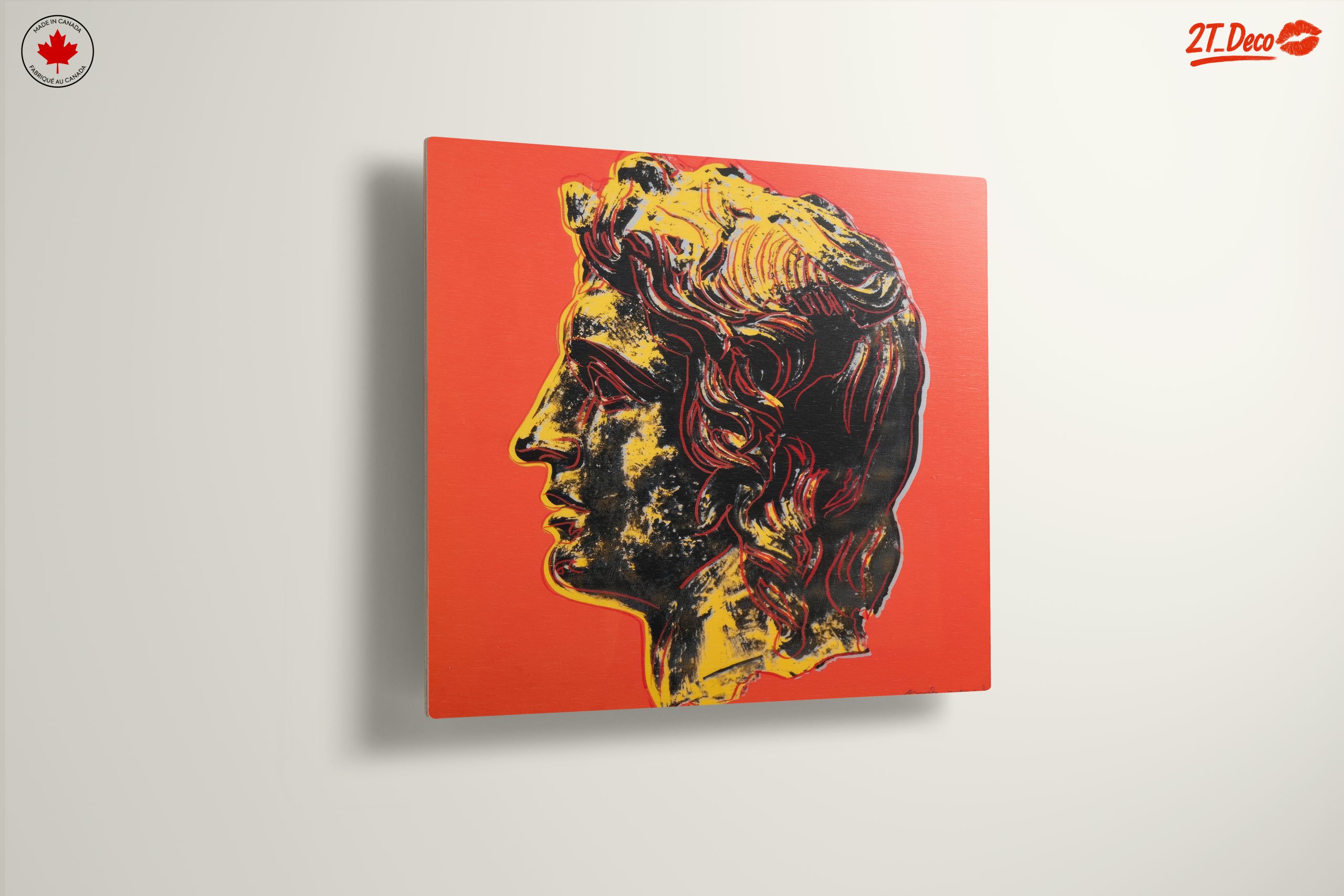 Vibrant Pop Art Depiction of Classical Figure - Image 13