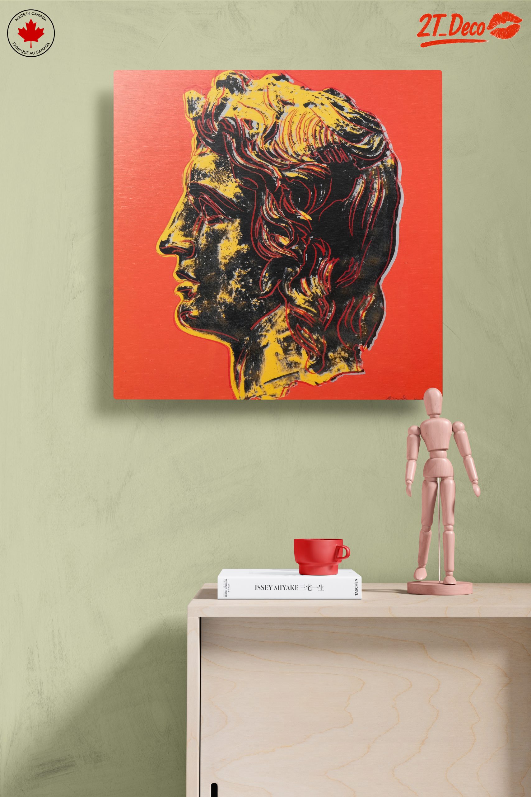 Vibrant Pop Art Depiction of Classical Figure - Image 14