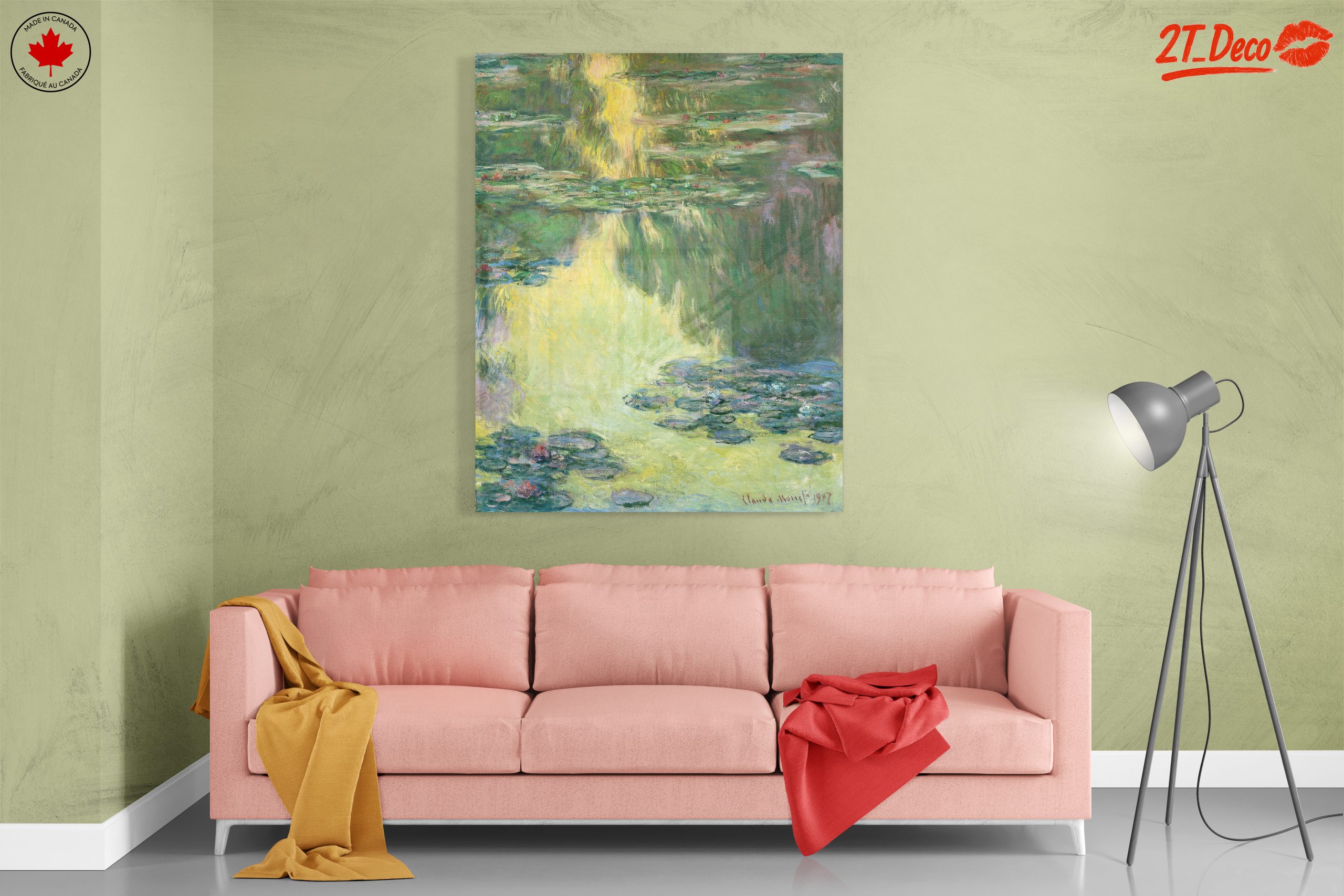 Monet's Reflection On Water Lilies - Image 7
