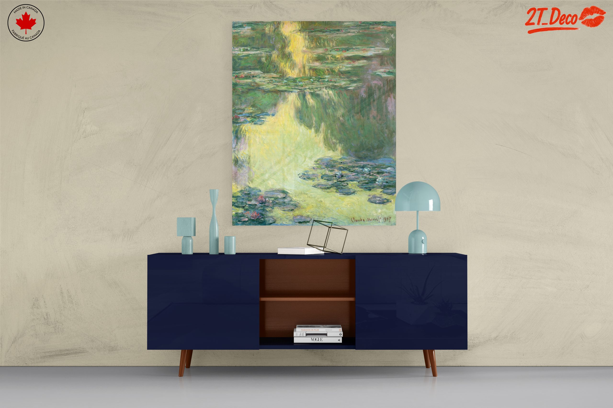 Monet's Reflection On Water Lilies - Image 8