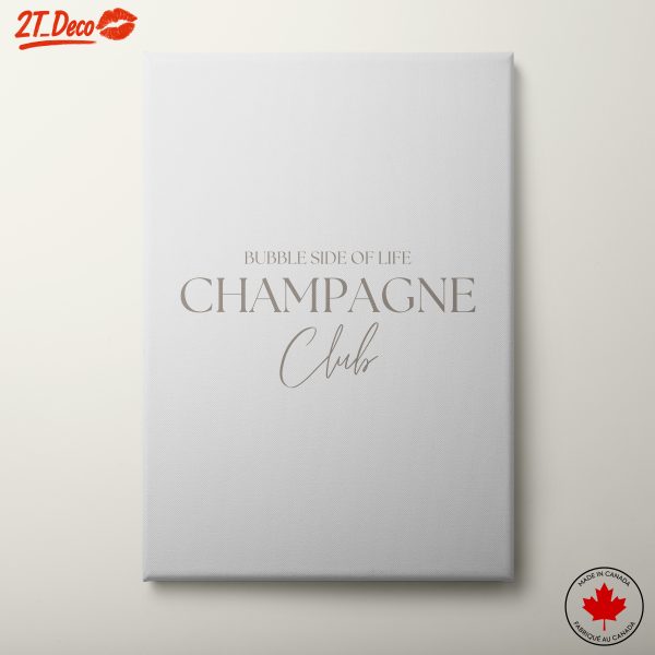 Bubble Side of Life Champagne Club Art 2