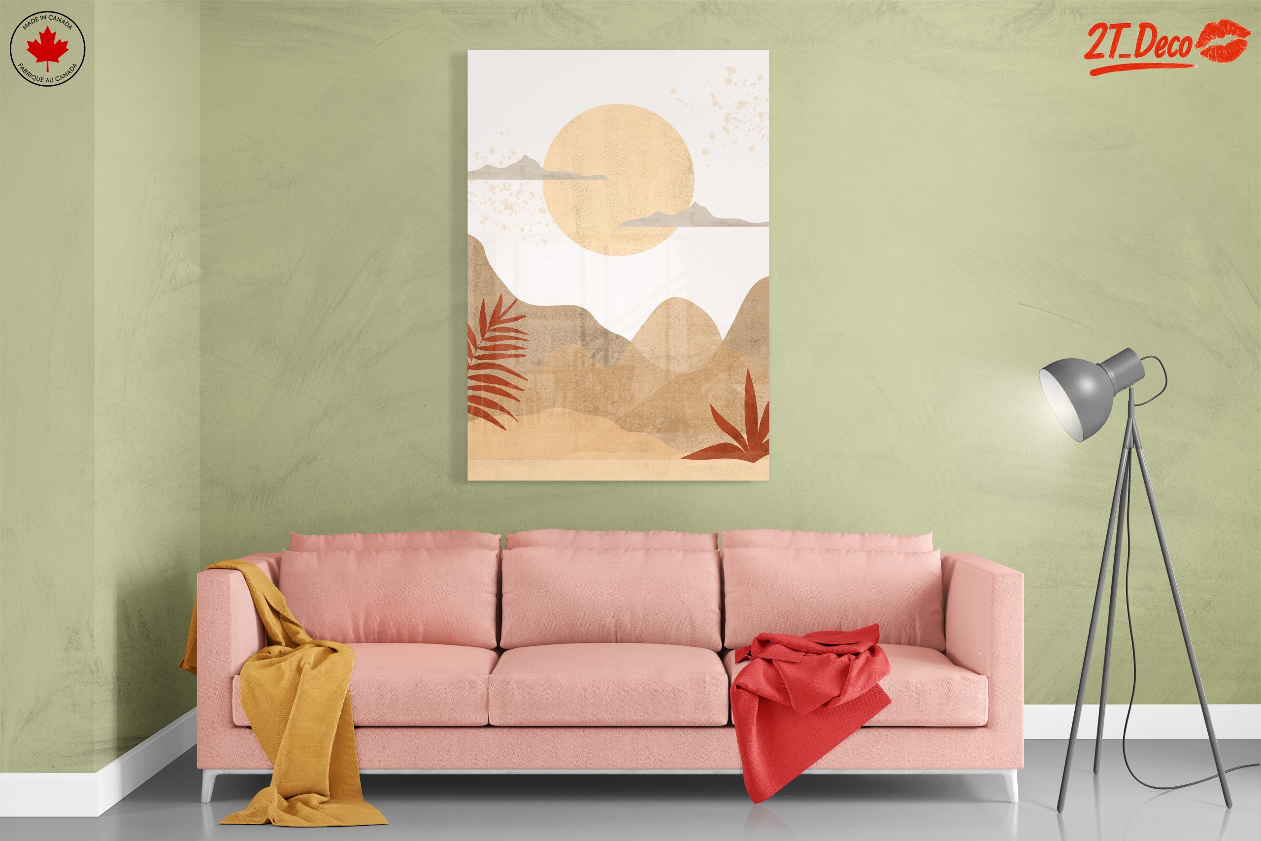 Minimalist Abstract Landscape with Sun - Image 7