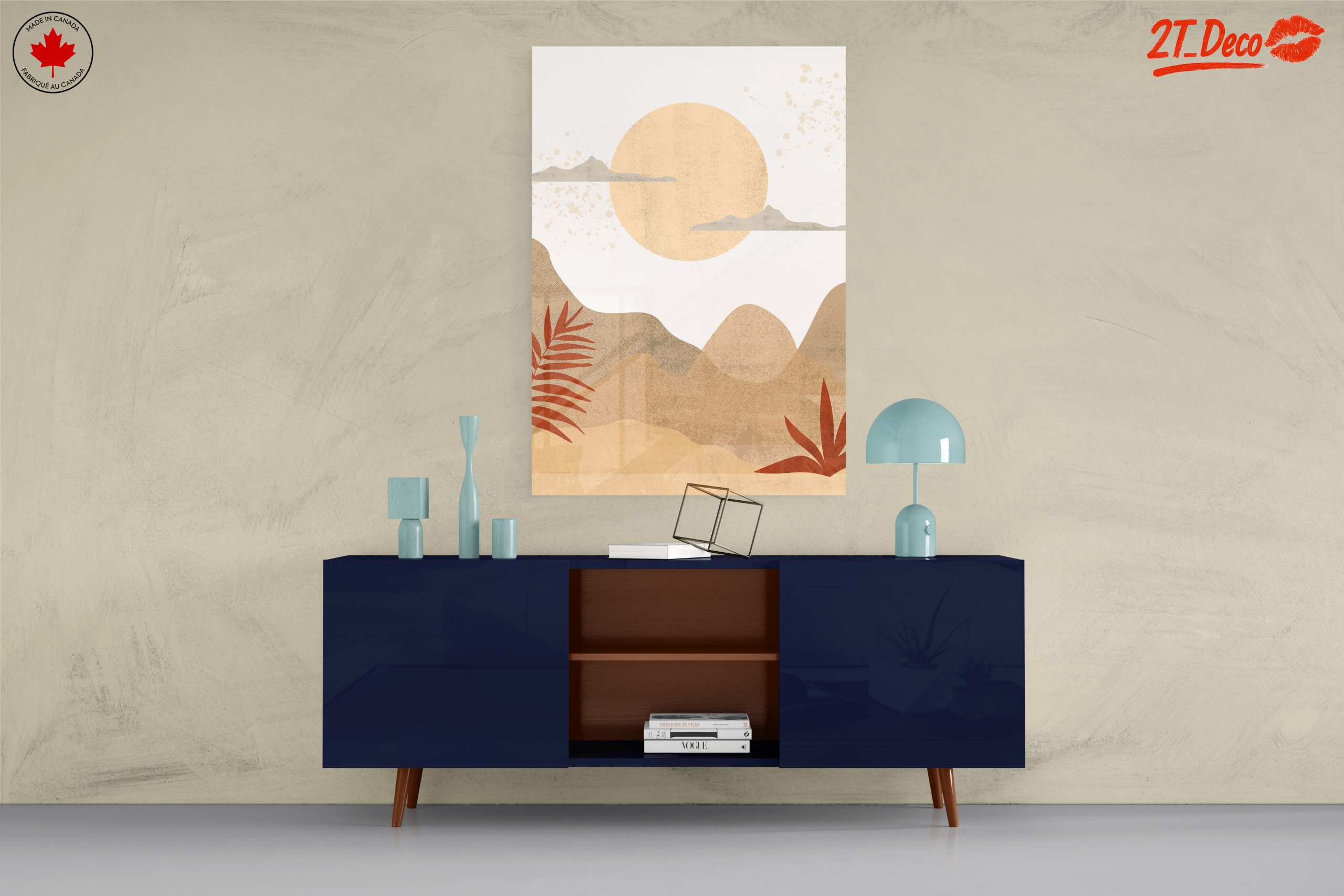Minimalist Abstract Landscape with Sun - Image 8