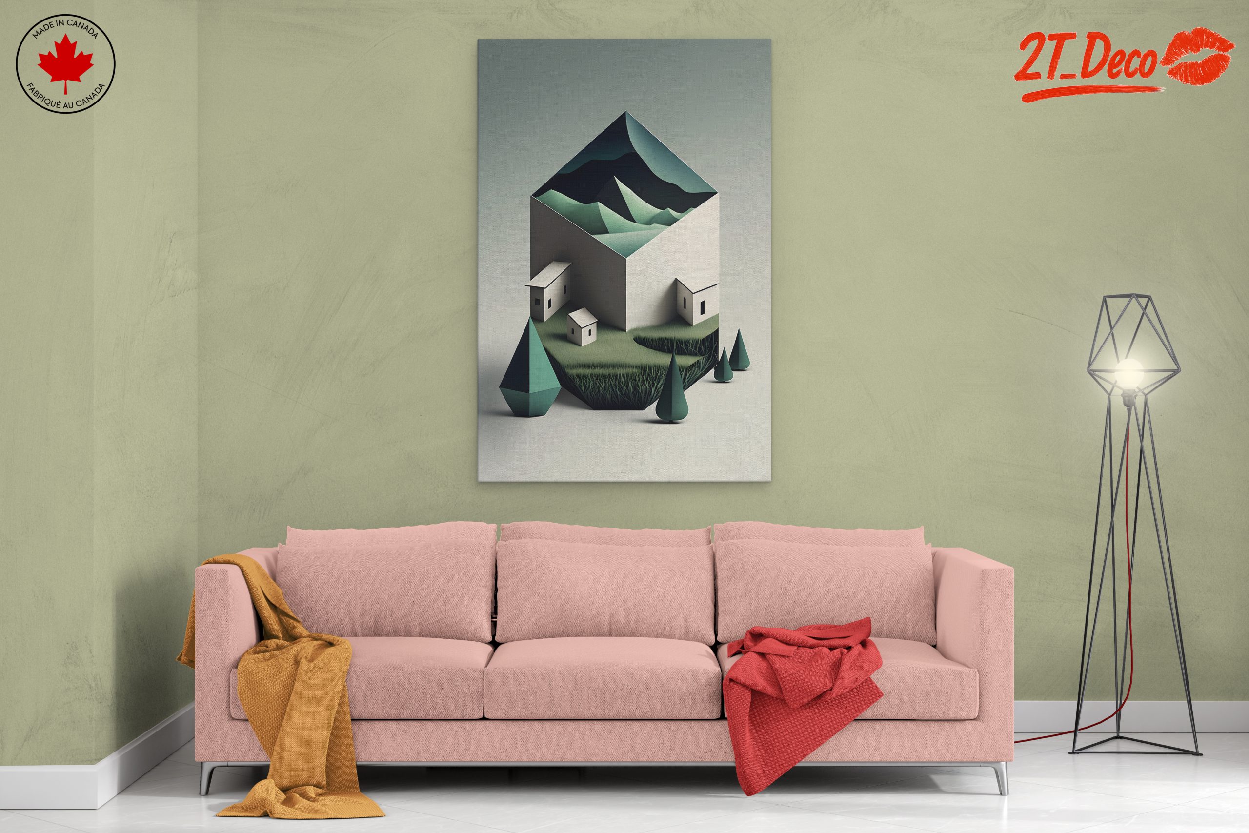 Stylized Modern Architecture With Landscape - Image 2