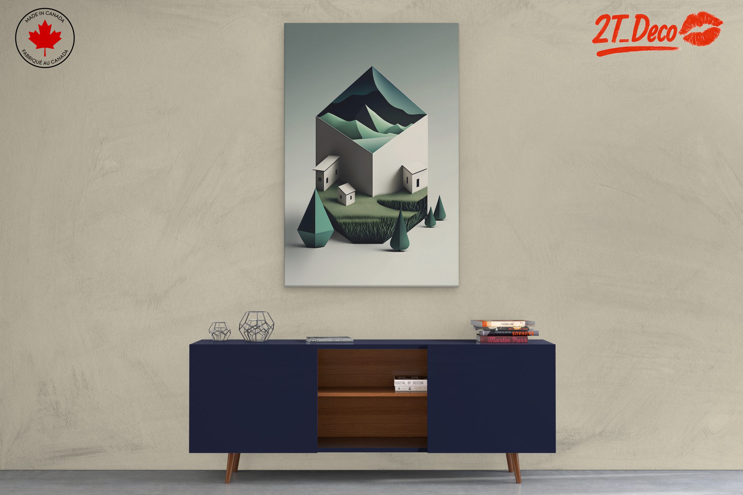 Stylized Modern Architecture With Landscape - Image 3