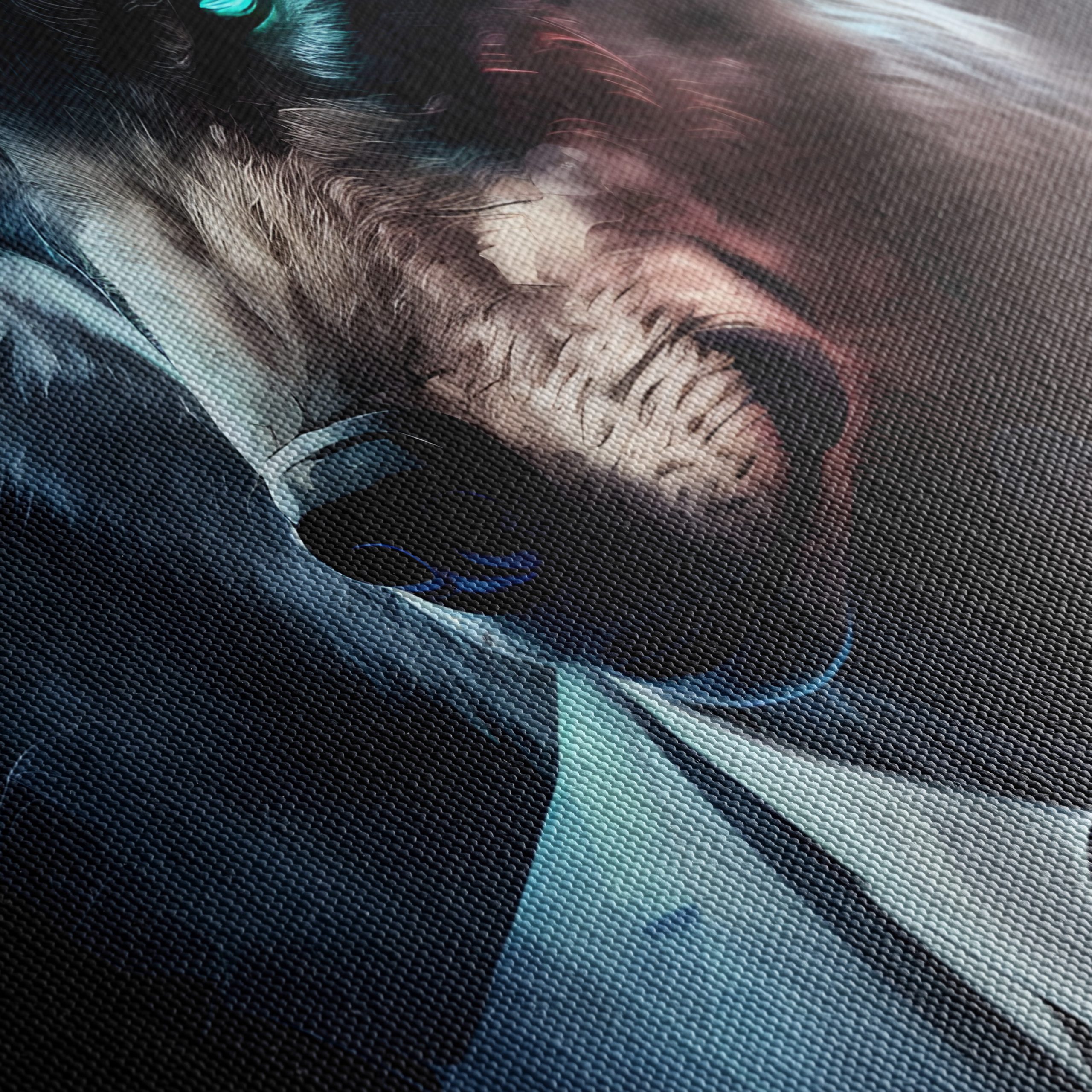 Stylish Wolf Character with Mystical Elements - Image 5