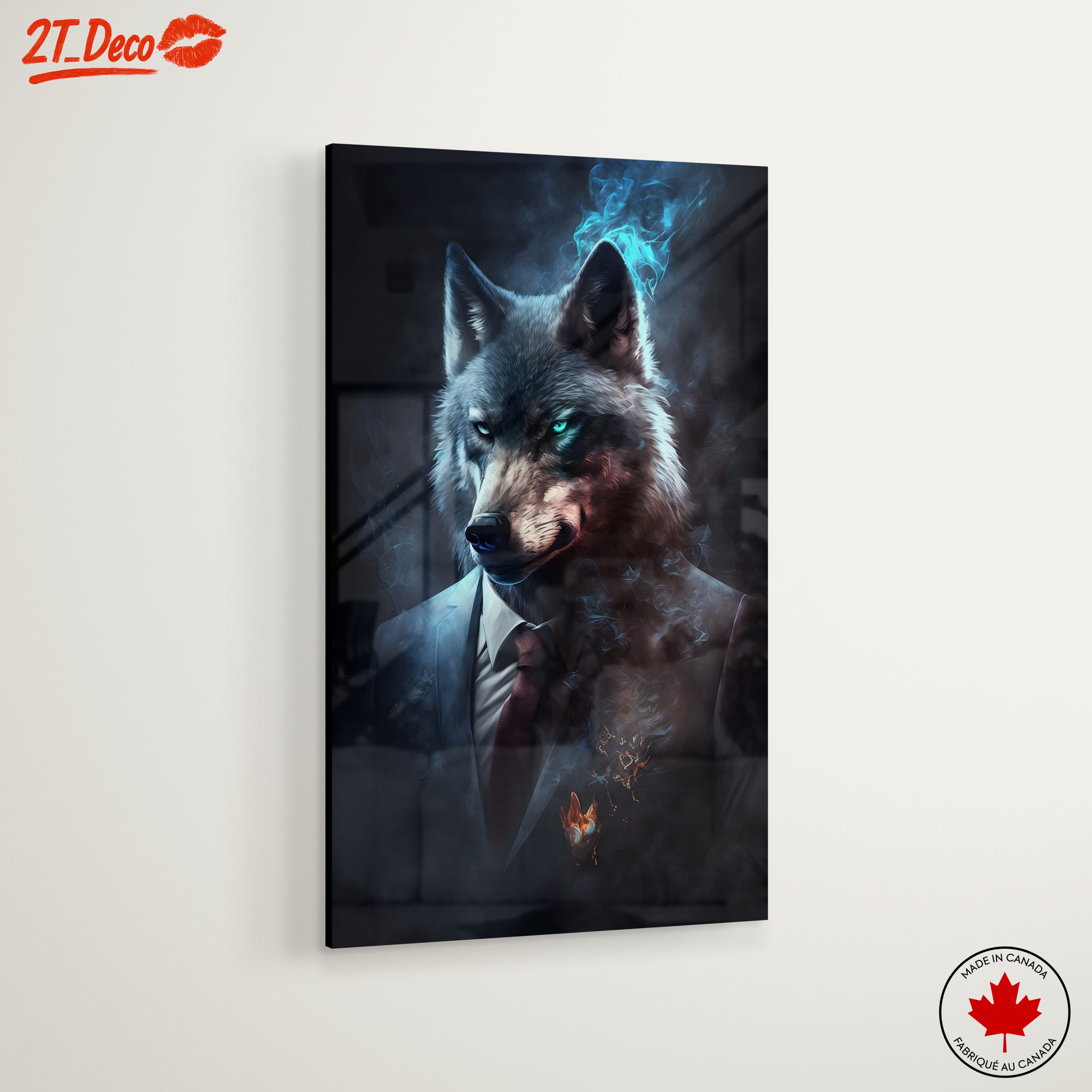 Stylish Wolf Character with Mystical Elements - Image 6