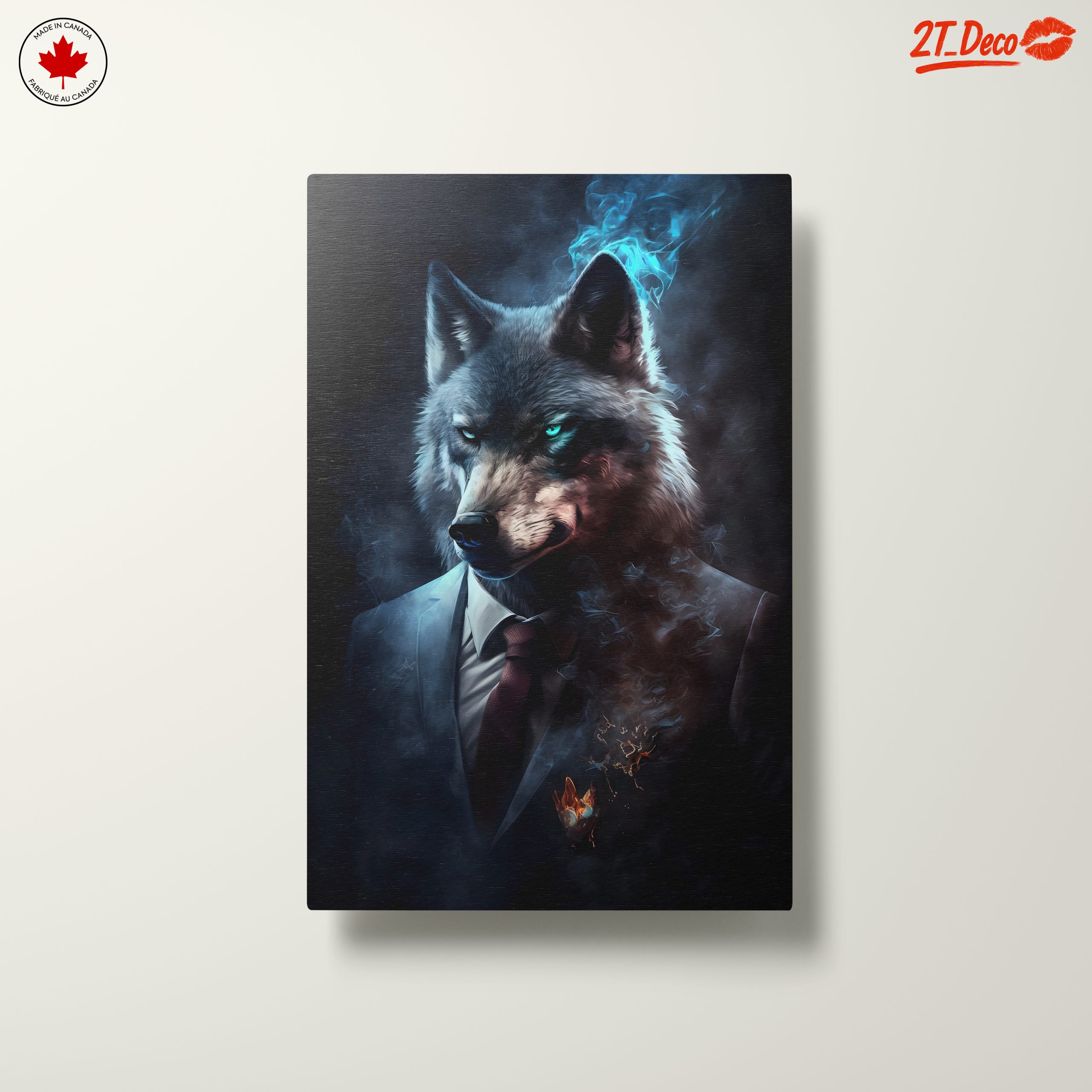 Stylish Wolf Character with Mystical Elements - Image 10