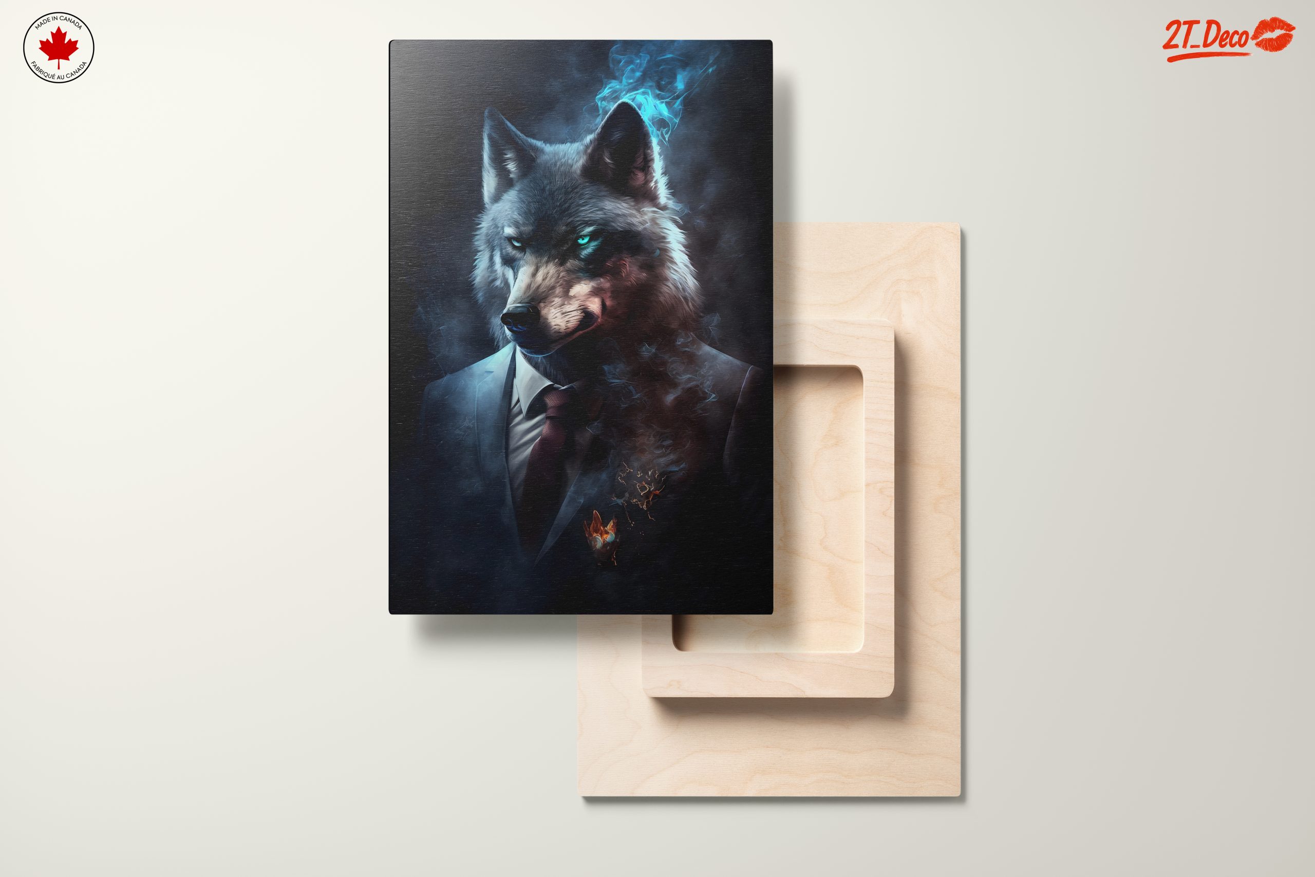 Stylish Wolf Character with Mystical Elements - Image 11