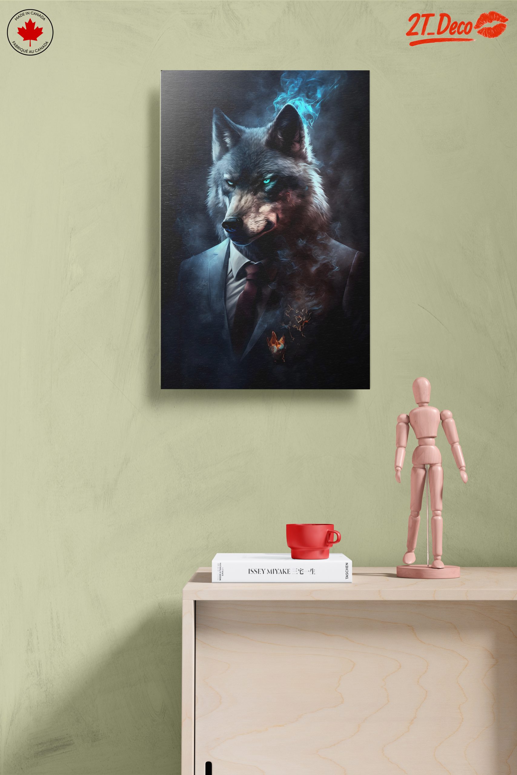 Stylish Wolf Character with Mystical Elements - Image 14