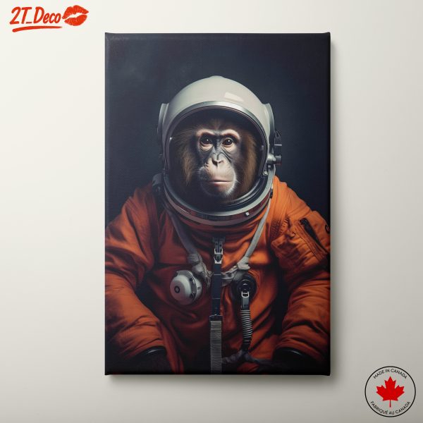Monkey Astronaut in Space Suit