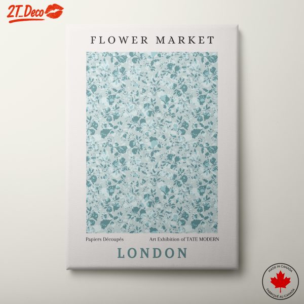 Flower Market Botanical Pattern Art from London