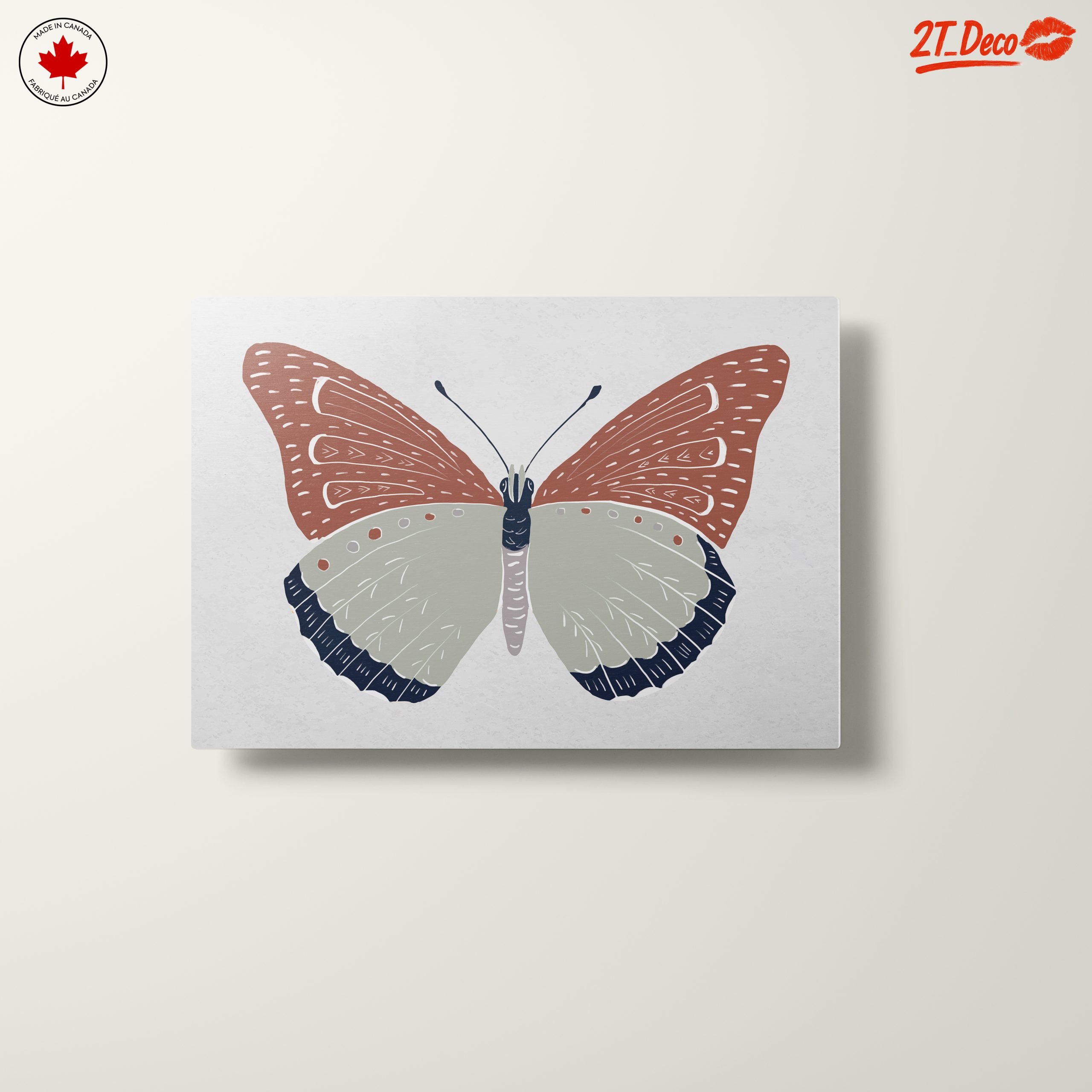 Stylized Butterfly Illustration with Earthy Tones - Image 10