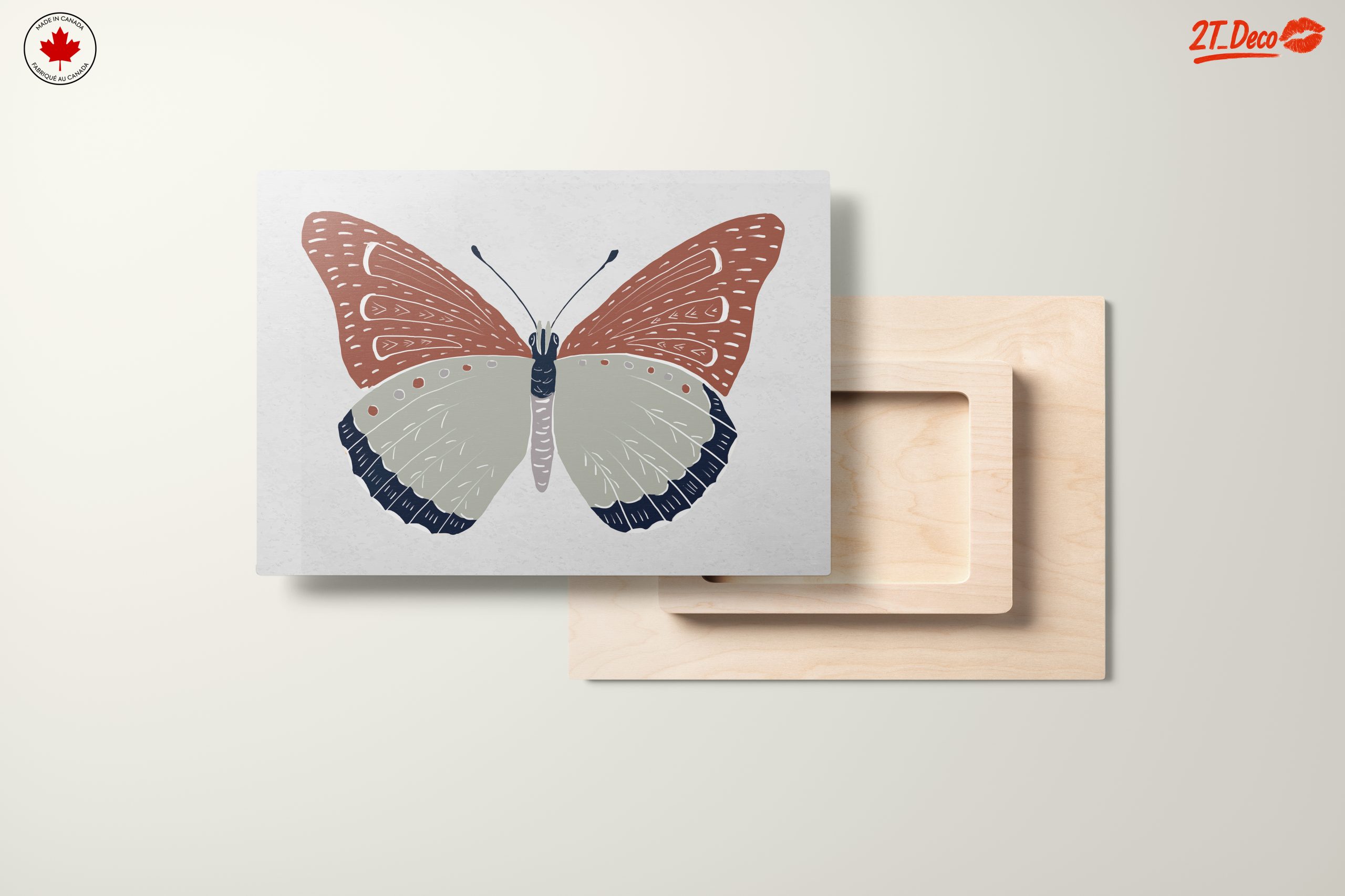 Stylized Butterfly Illustration with Earthy Tones - Image 11
