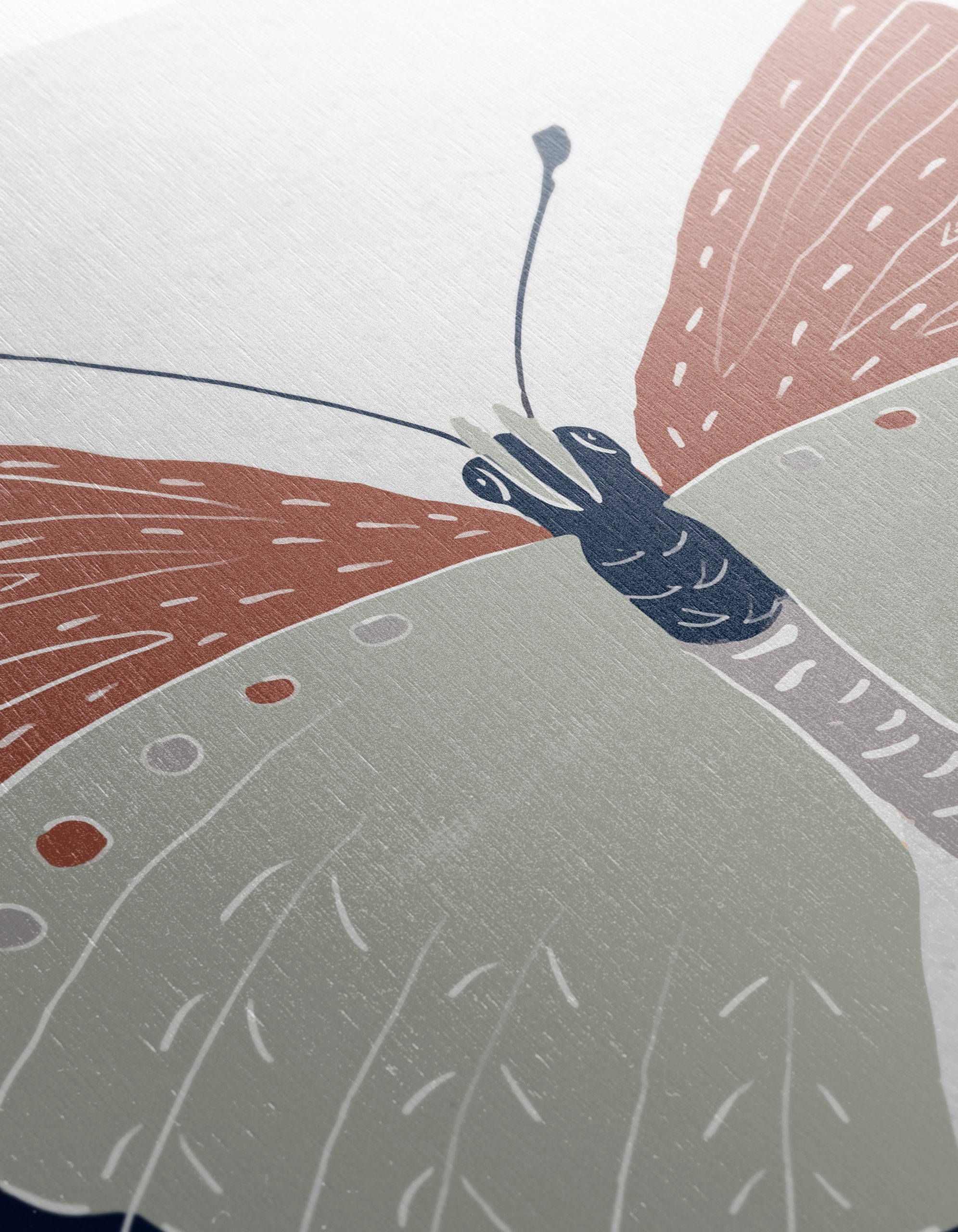 Stylized Butterfly Illustration with Earthy Tones - Image 12
